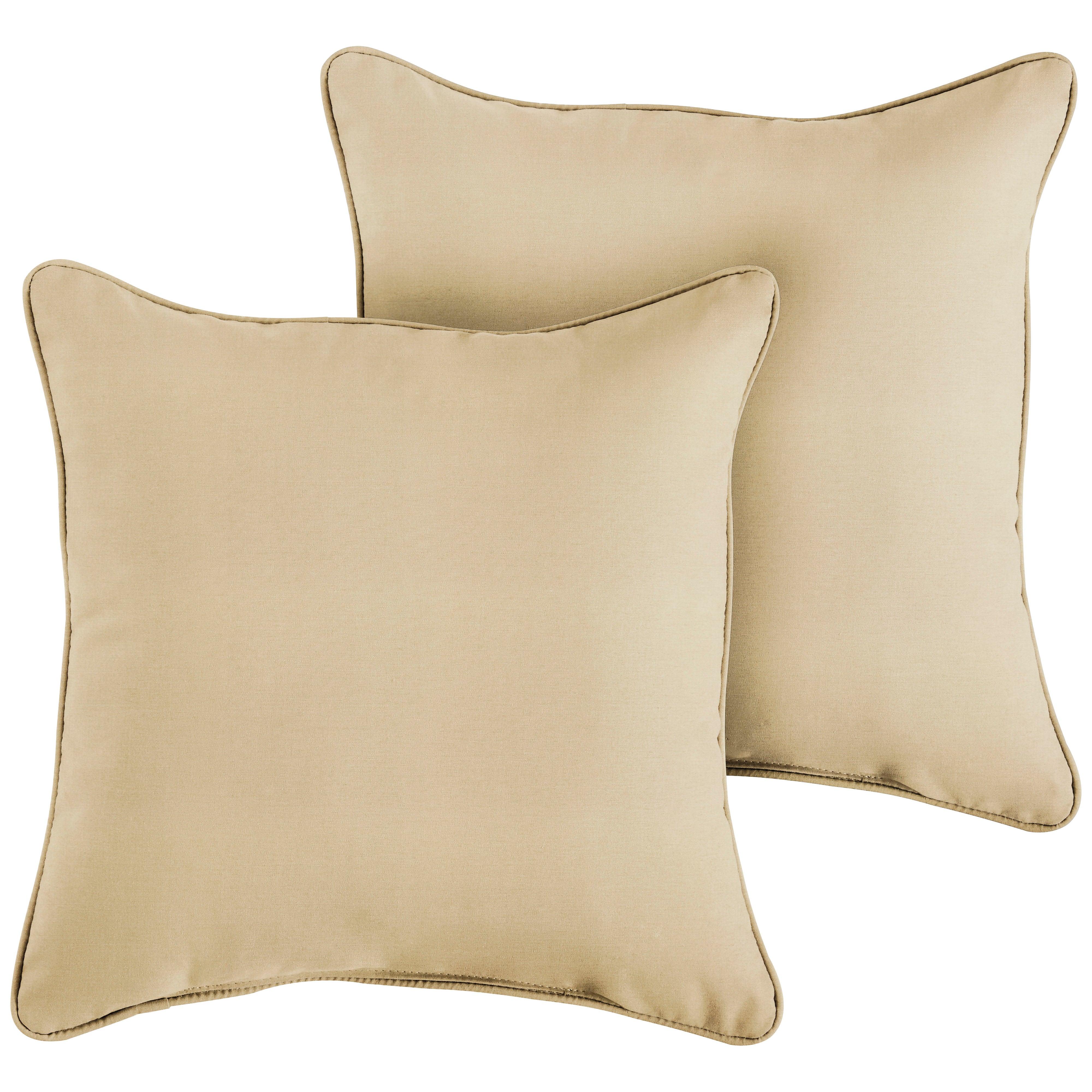 Sunbrella Square Corded Pillow (Set of 2) - Sorra Home