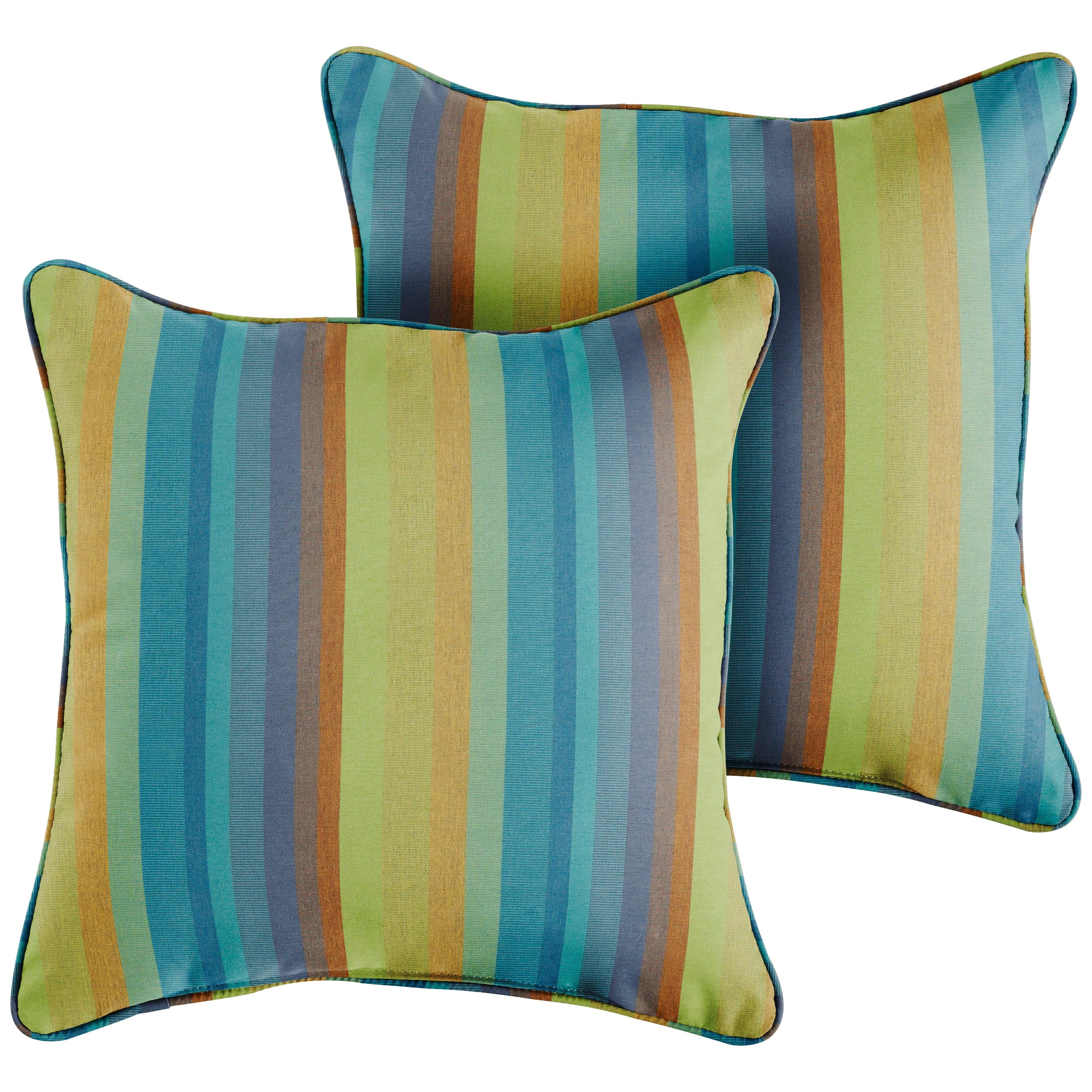 Sunbrella Astoria Square Corded Pillow (Set of 2) - Sorra Home