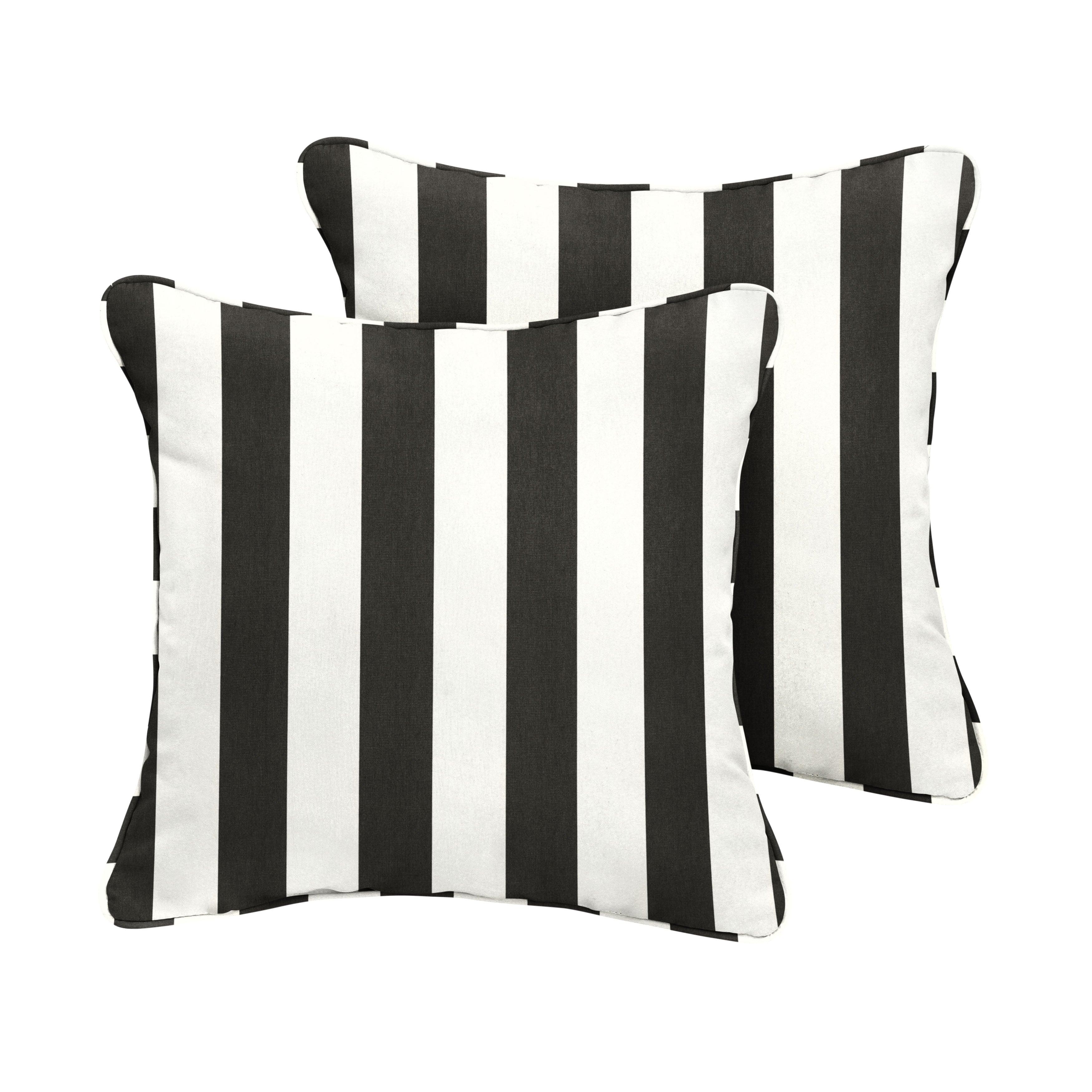 Sunbrella Cabana Square Corded Pillow (Set of 2) - Sorra Home