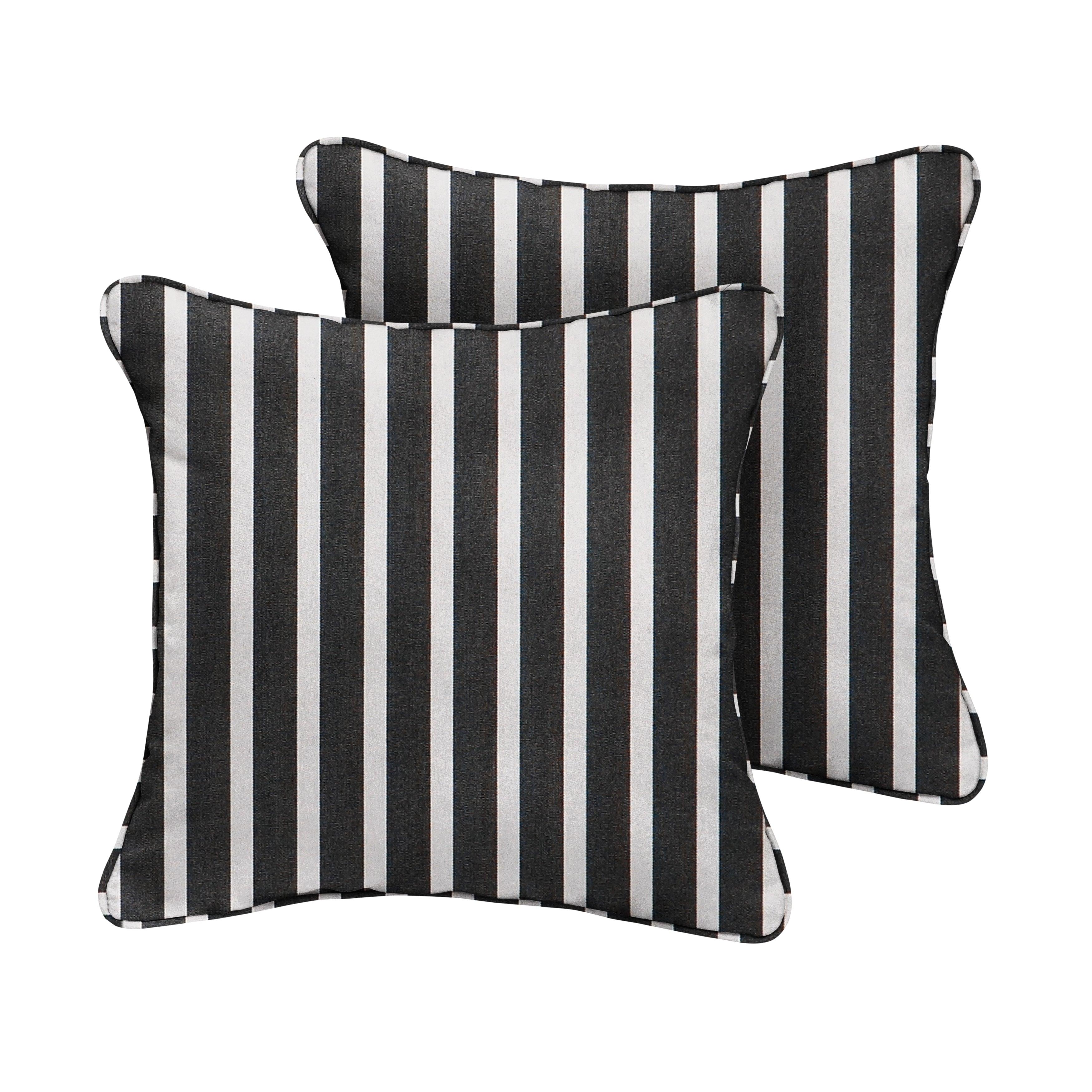 Sunbrella Shore Square Corded Pillow (Set of 2) - Sorra Home