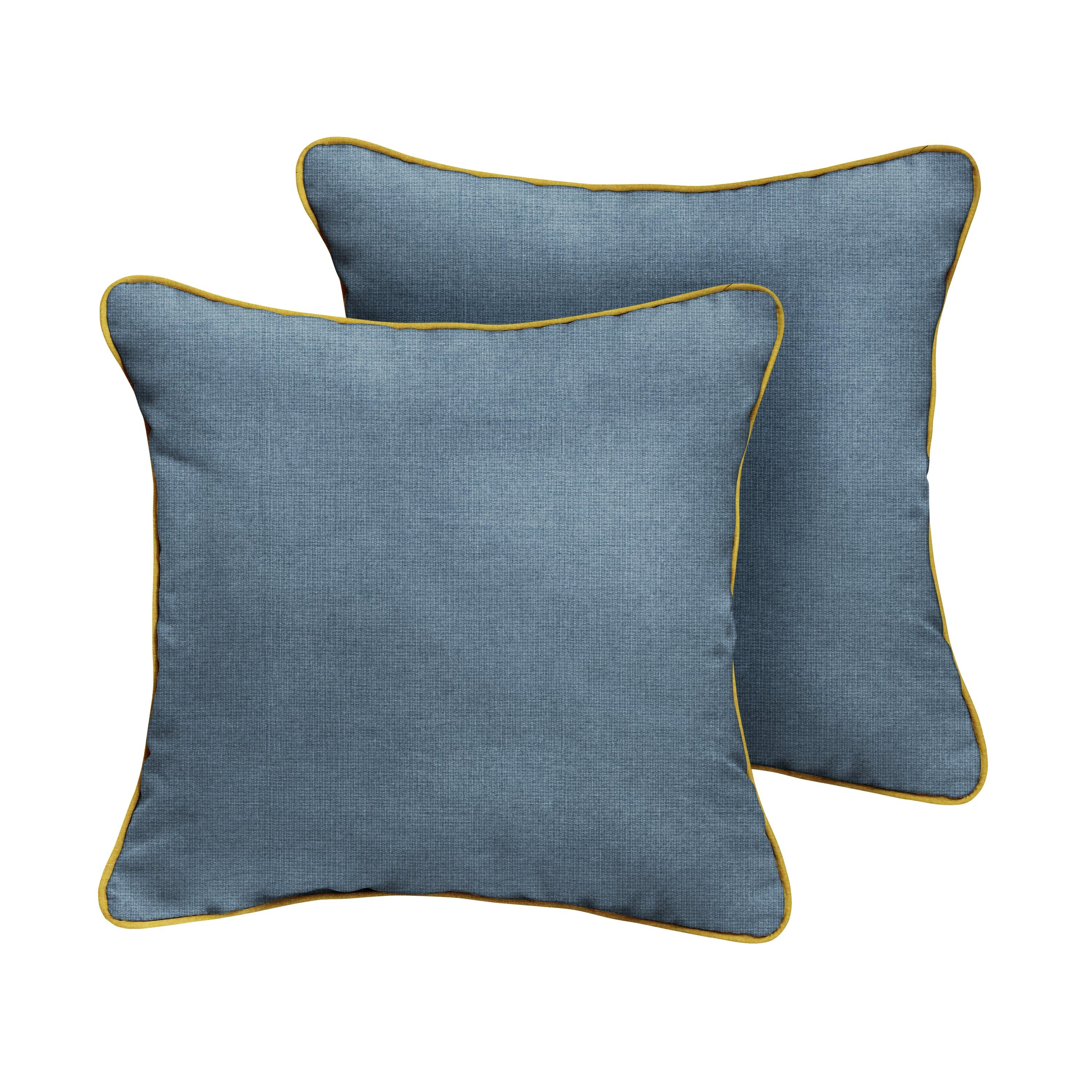 Sunbrella Square Corded Pillow (Set of 2) - Sorra Home