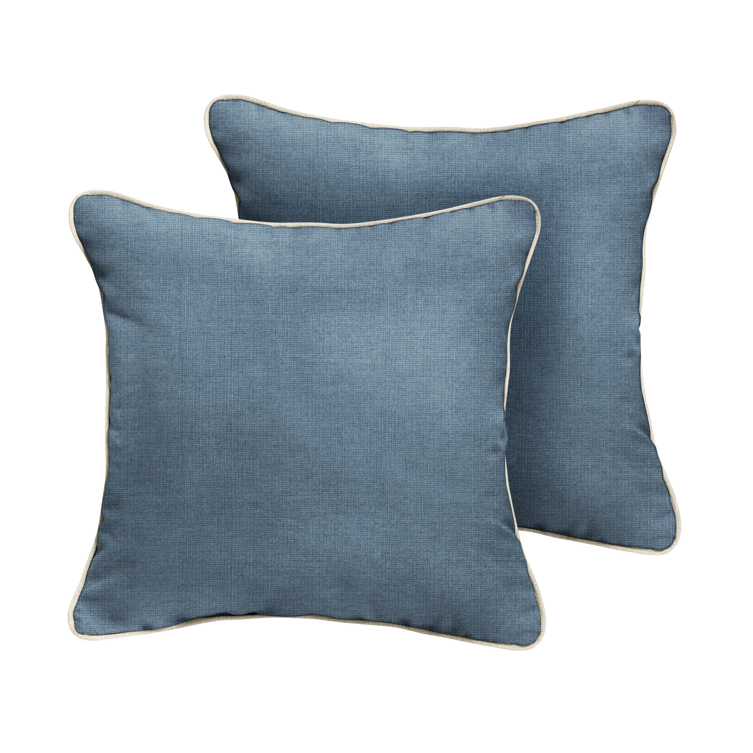 Sunbrella Square Corded Pillow (Set of 2) - Sorra Home