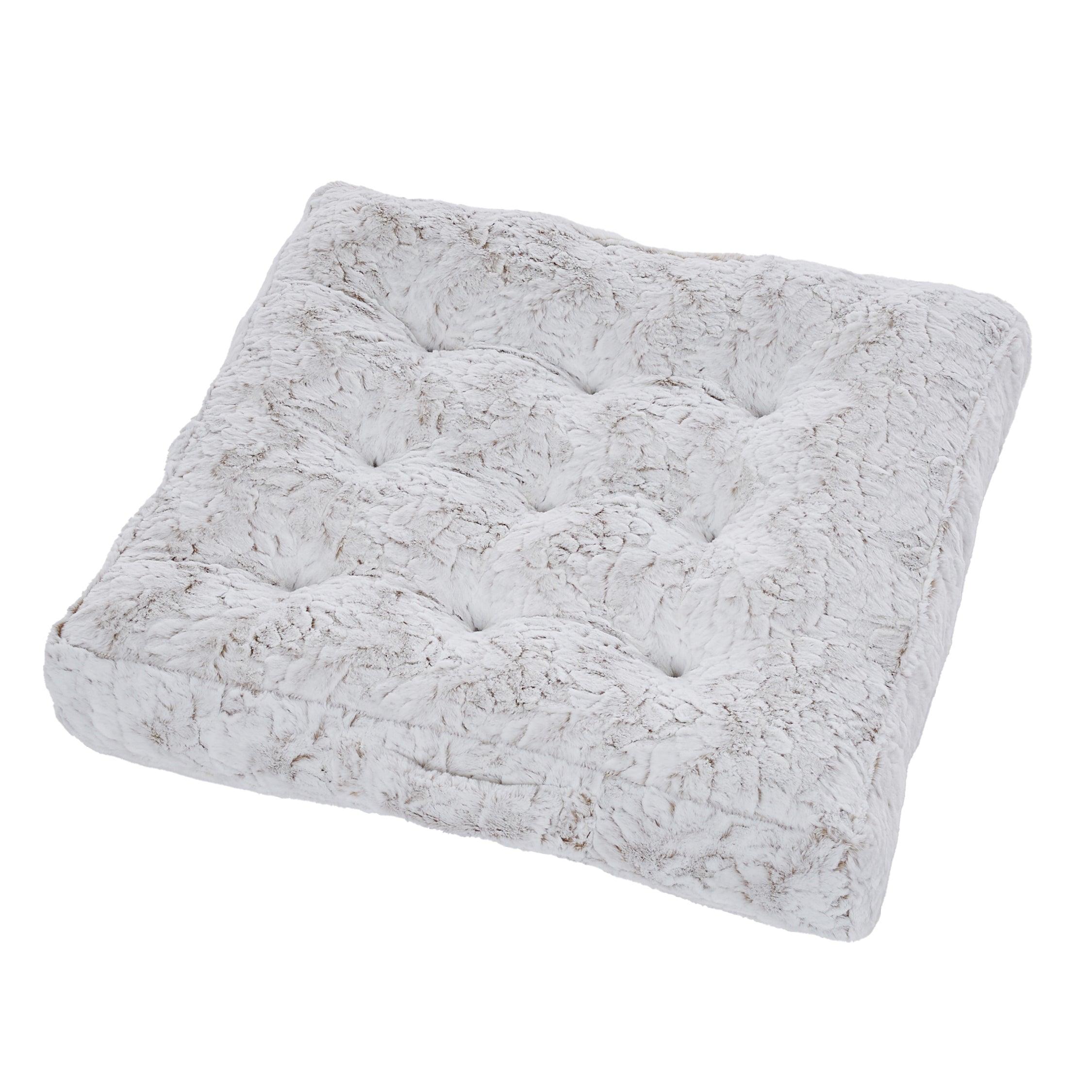 Square Fauxchilla Indoor Floor Pillow - Sorra Home
