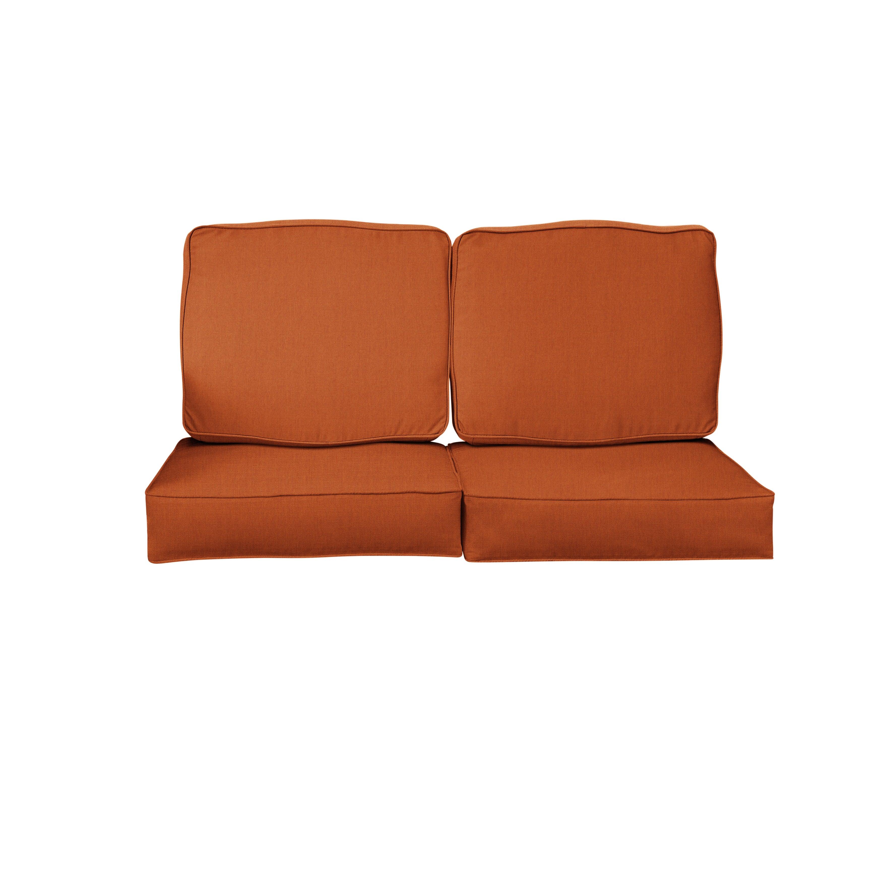 Sunbrella Canvas Deep Seating Loveseat Cushion Set - Sorra Home