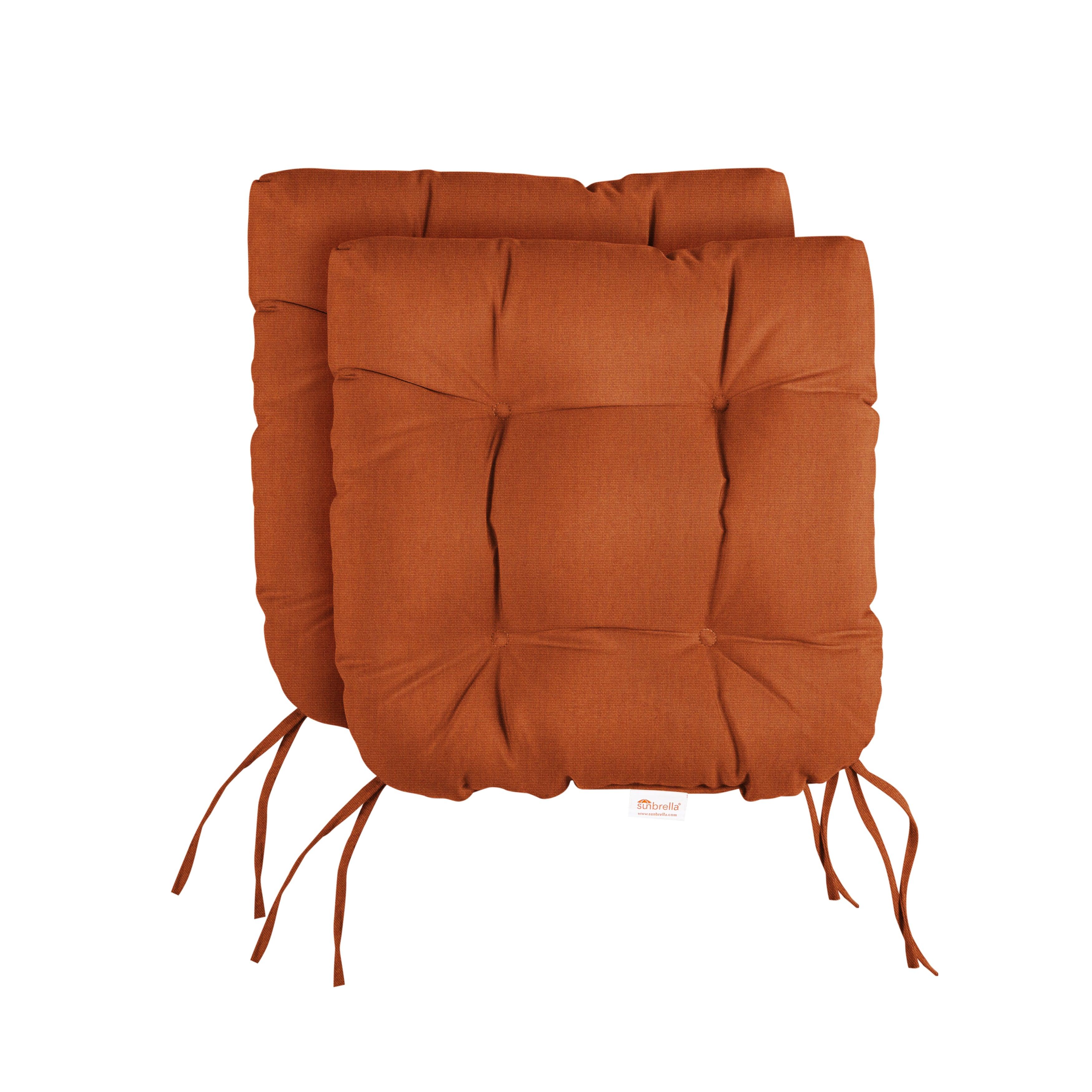 Sunbrella Tufted Round Back Cushion (Set of 2) - Sorra Home