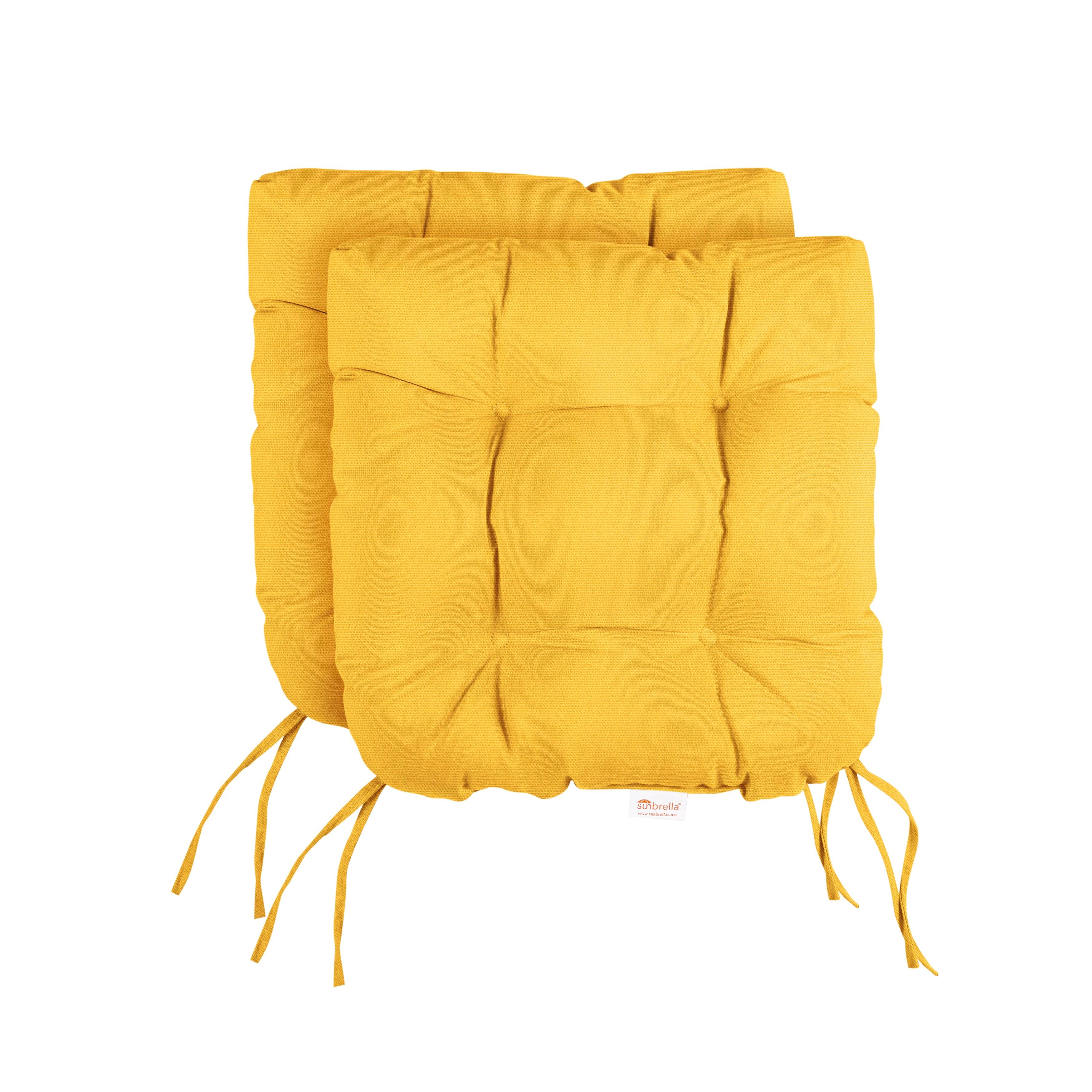 Sunbrella Tufted Round Back Cushion (Set of 2) - Sorra Home