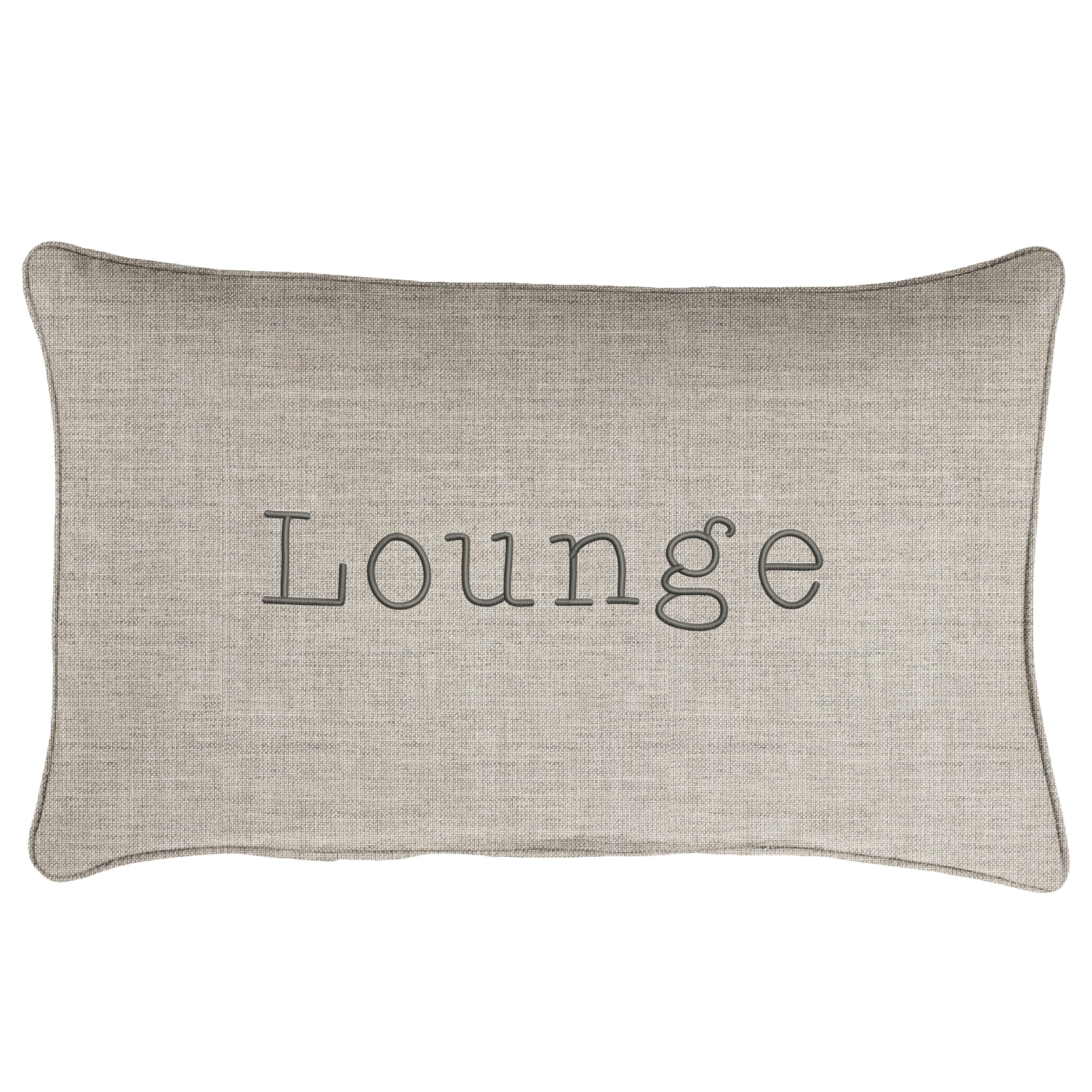 Sunbrella Rectangle Embroidered Outdoor Pillow
