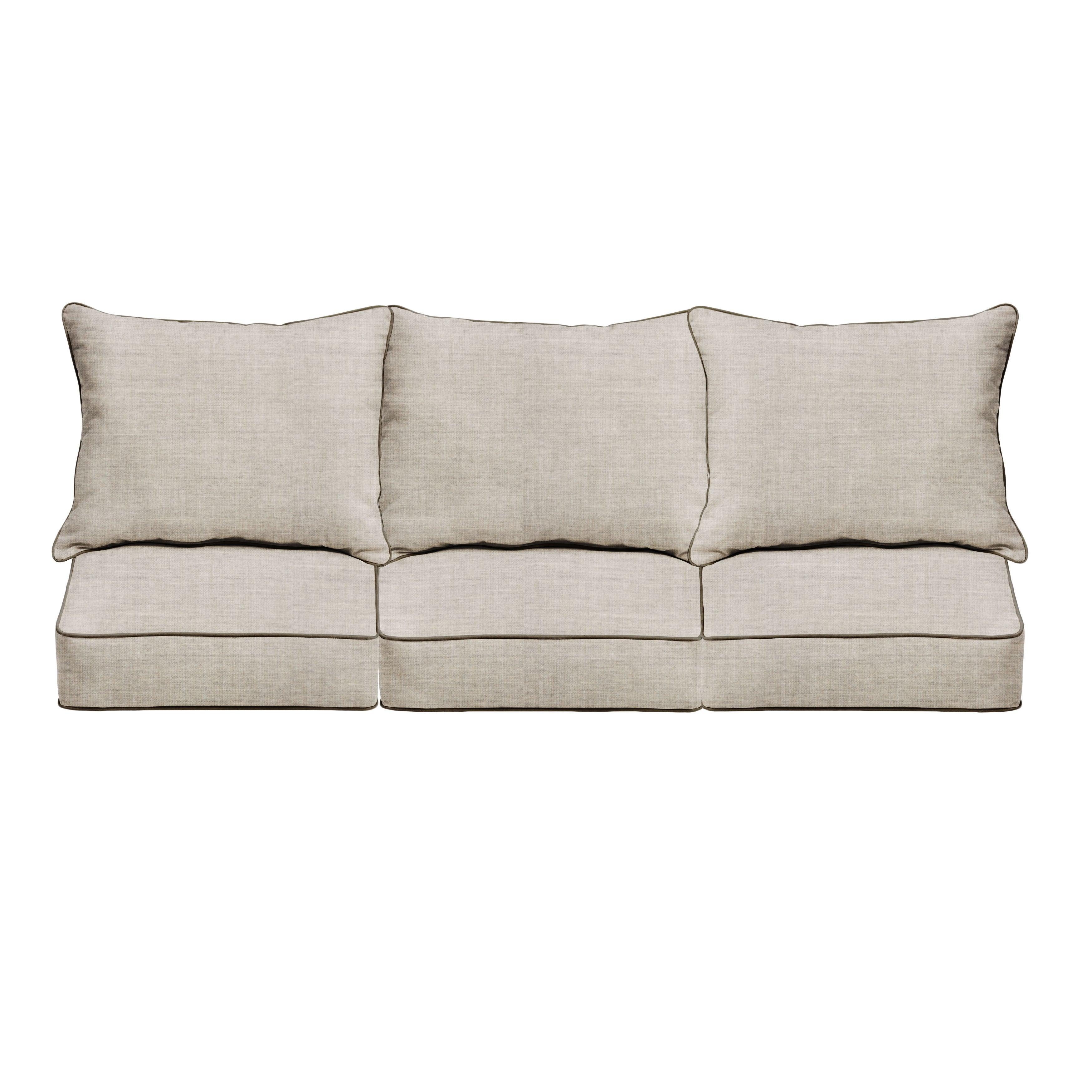 Sunbrella Deep Seating Sofa Pillow & Cushion Set - Sorra Home