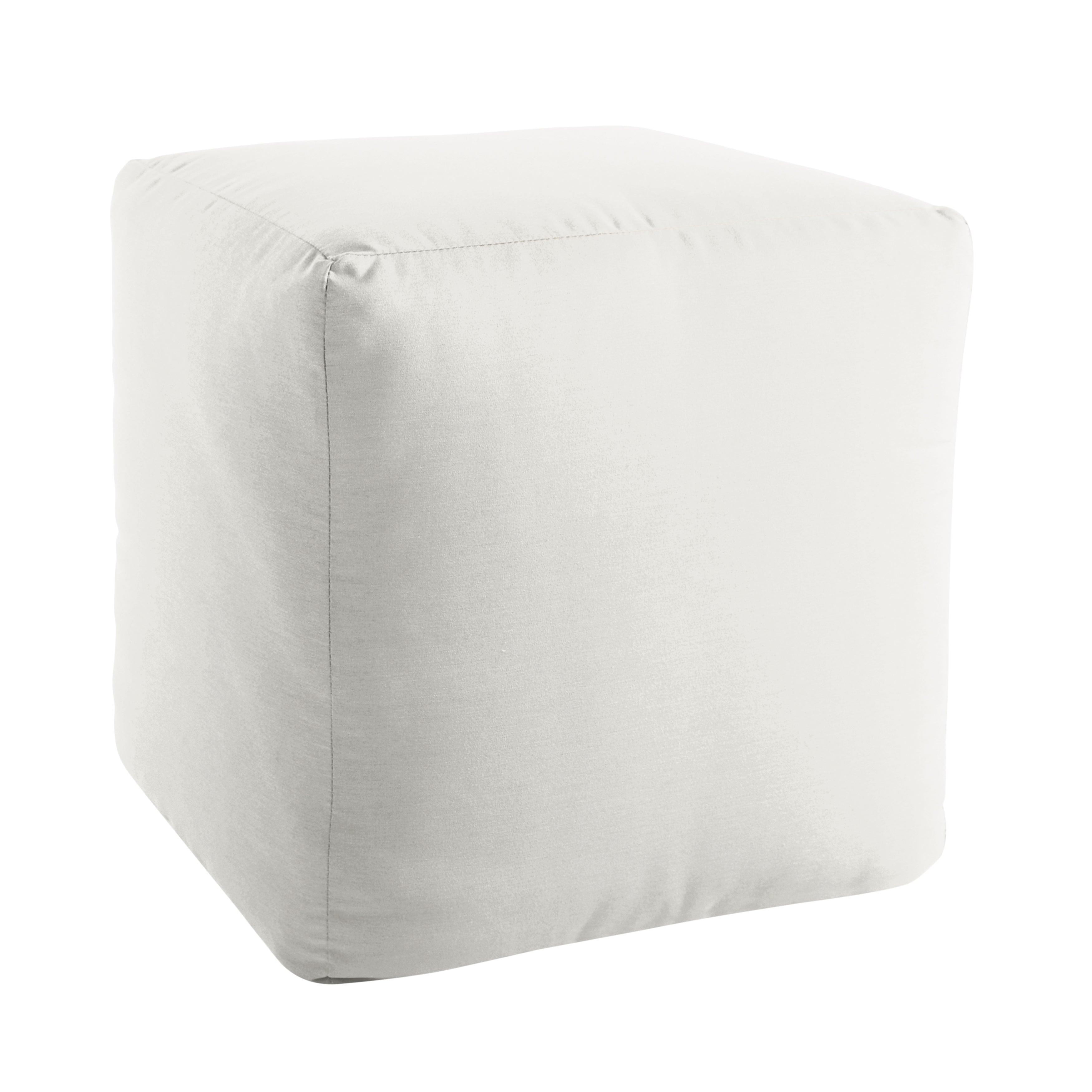 Sunbrella Square Indoor/Outdoor Foam Pouf - Sorra Home