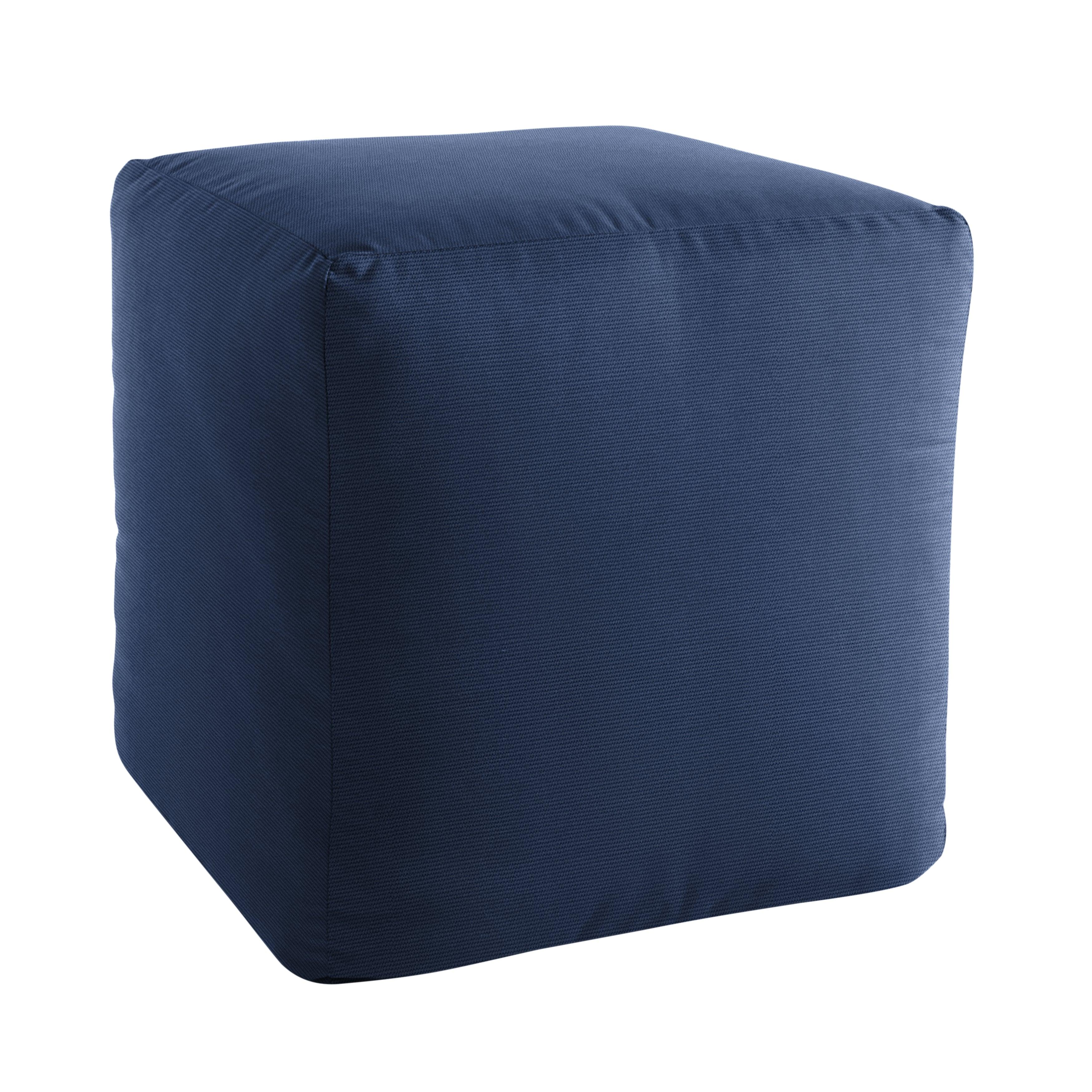 Sunbrella Square Indoor/Outdoor Foam Pouf - Sorra Home