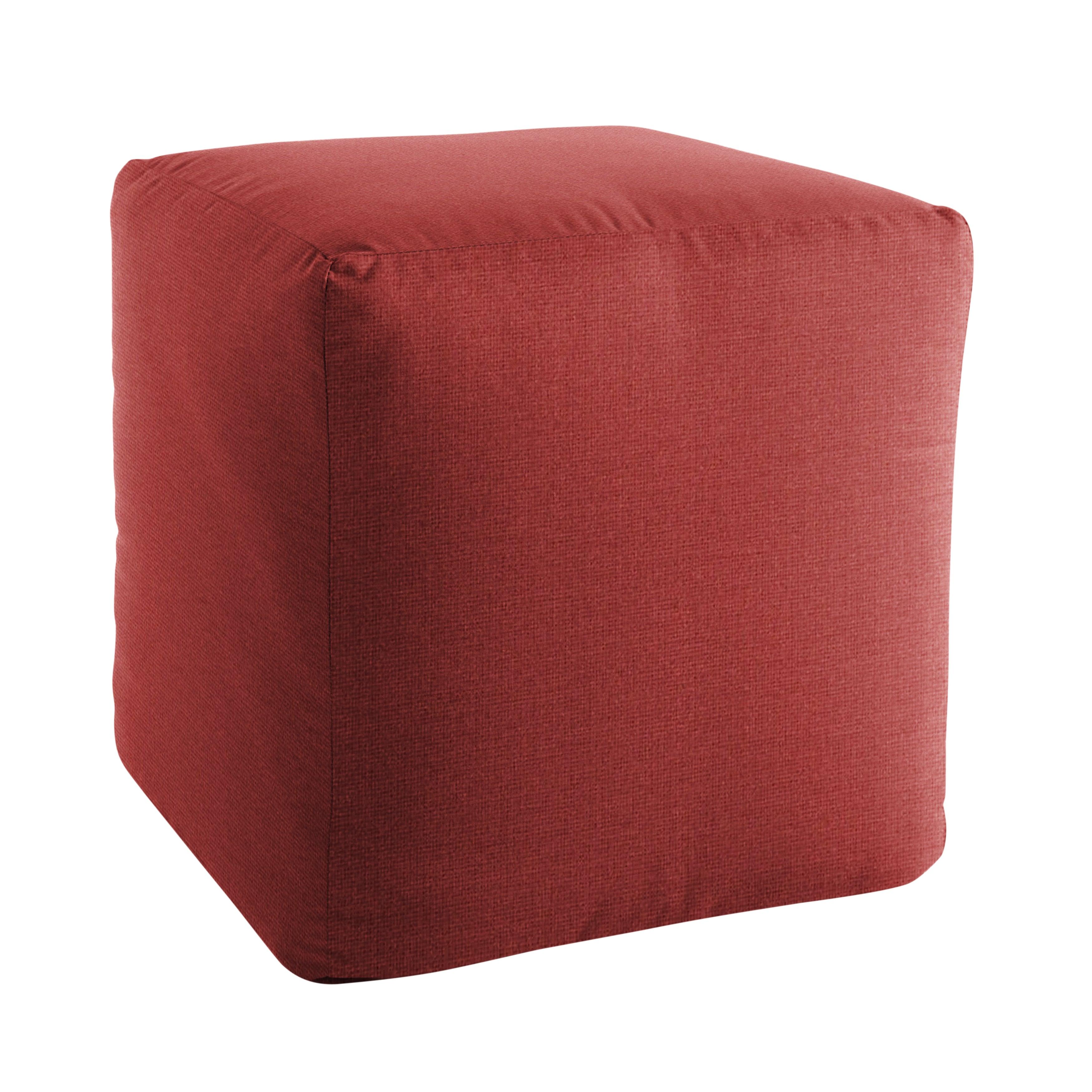 Sunbrella Square Indoor/Outdoor Foam Pouf - Sorra Home