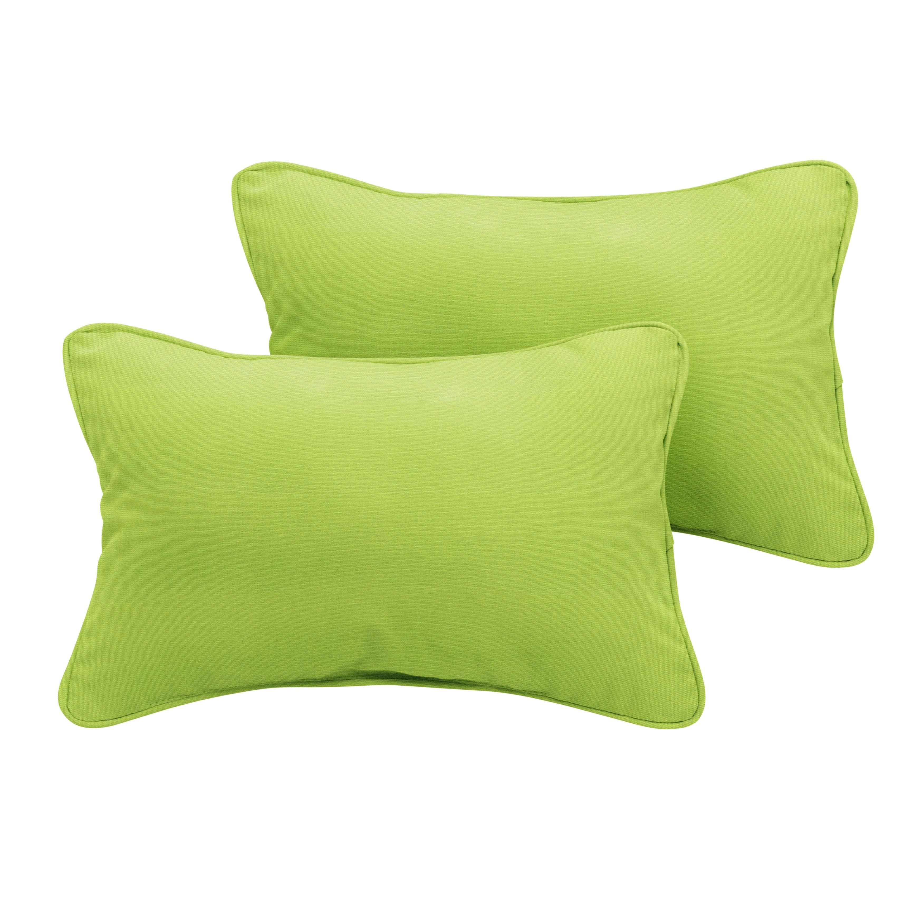 Sunbrella Lumbar Corded Pillow (Set of 2) - Sorra Home