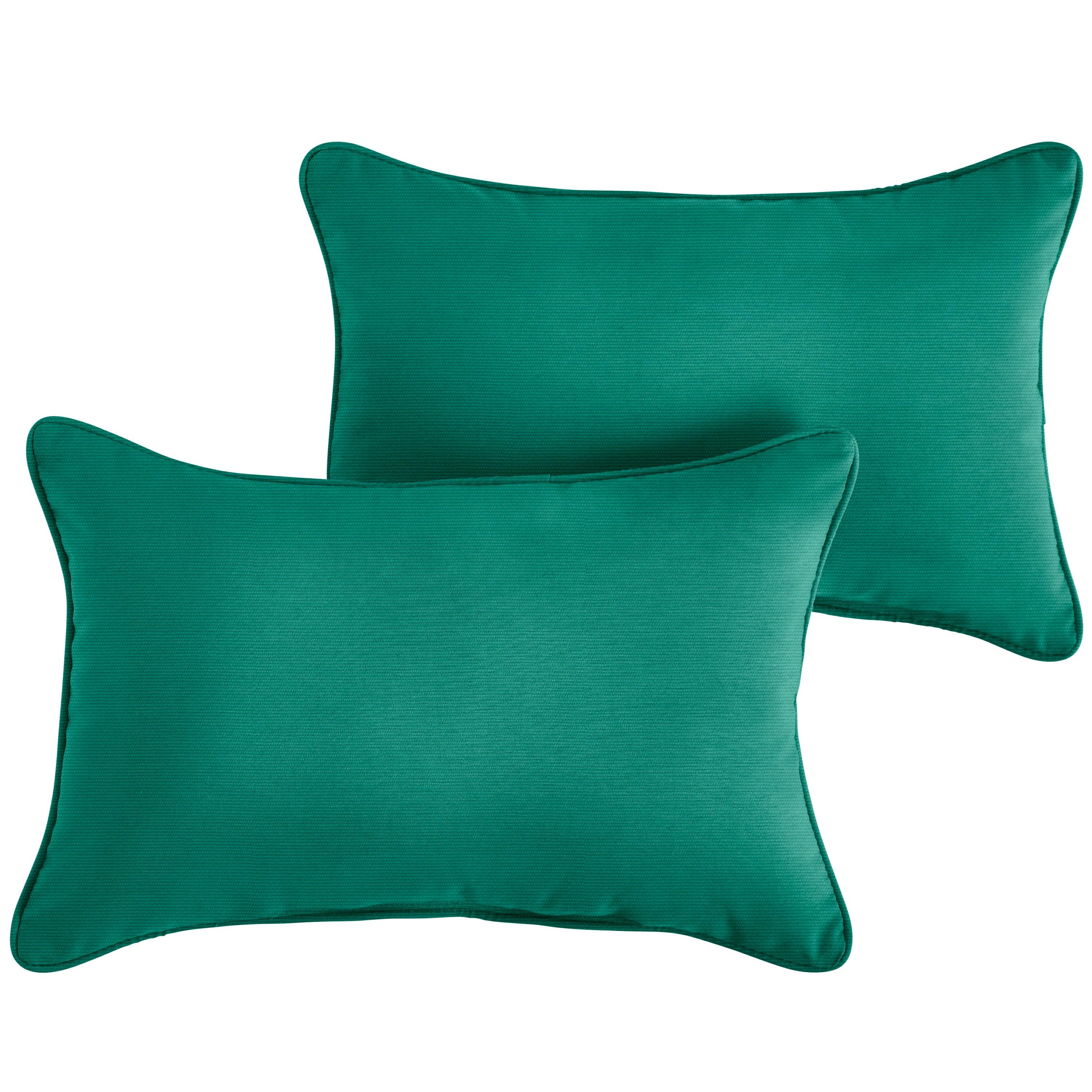 Sunbrella Lumbar Corded Pillow (Set of 2) - Sorra Home