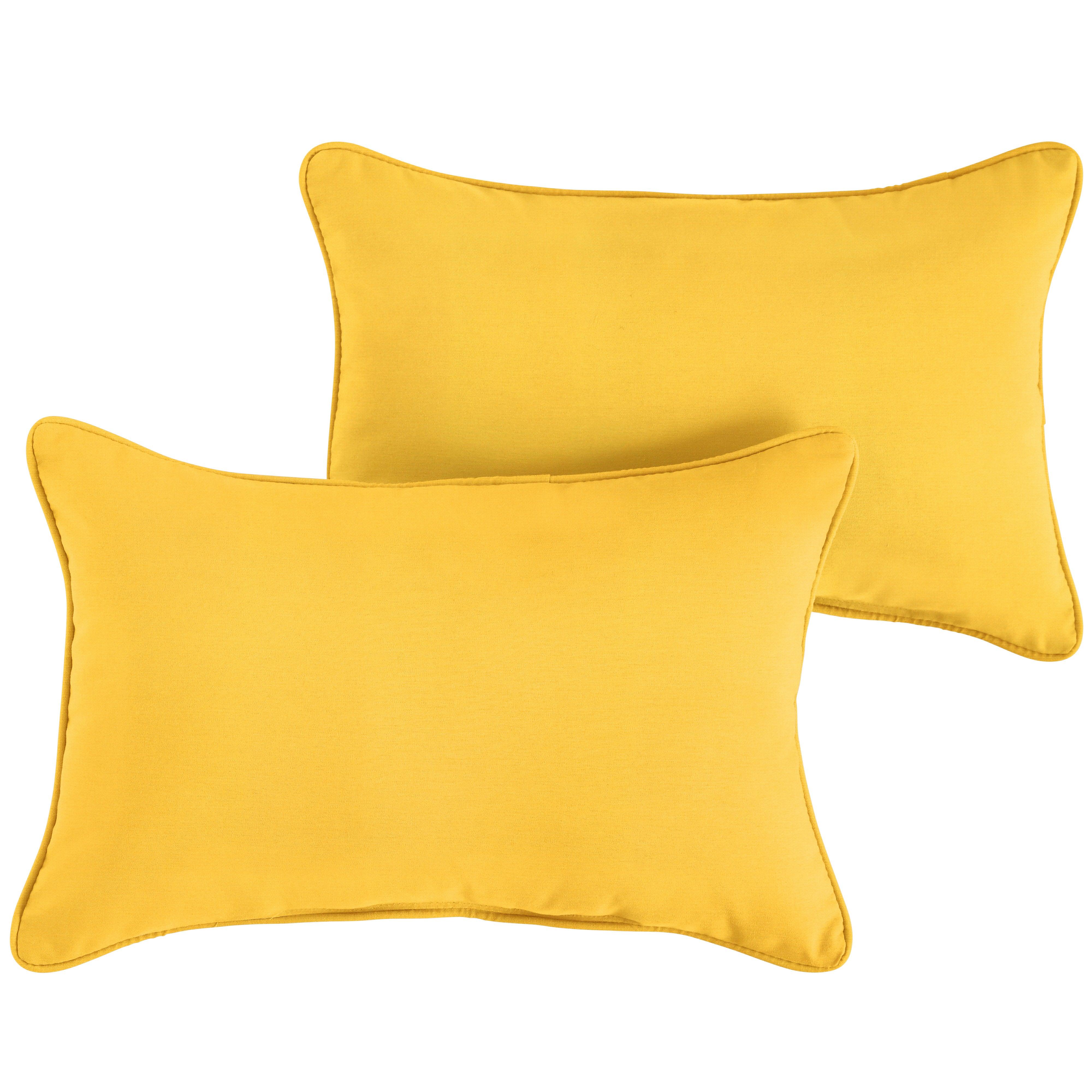 Sunbrella Lumbar Corded Pillow (Set of 2) - Sorra Home