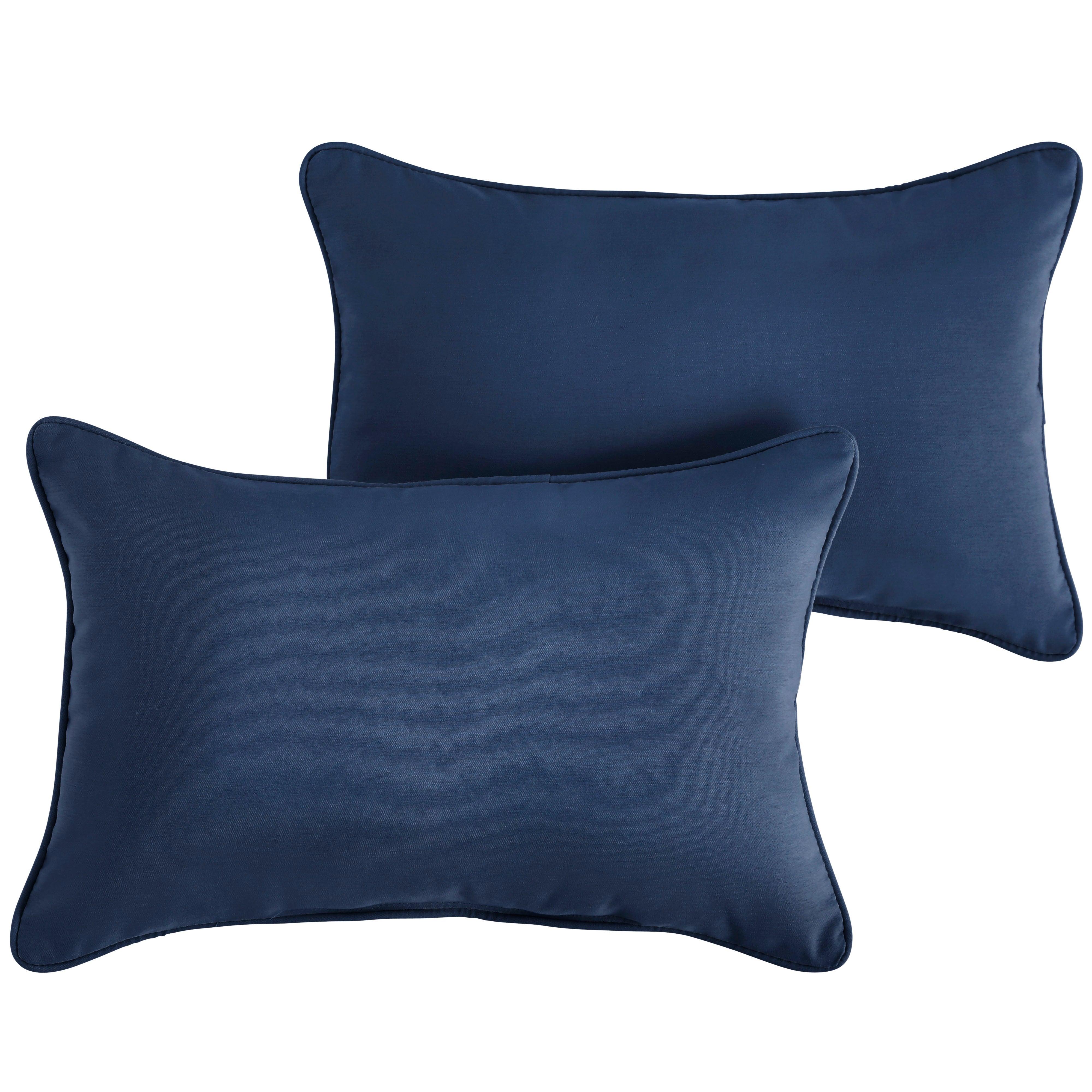 Sunbrella Lumbar Corded Pillow (Set of 2) - Sorra Home