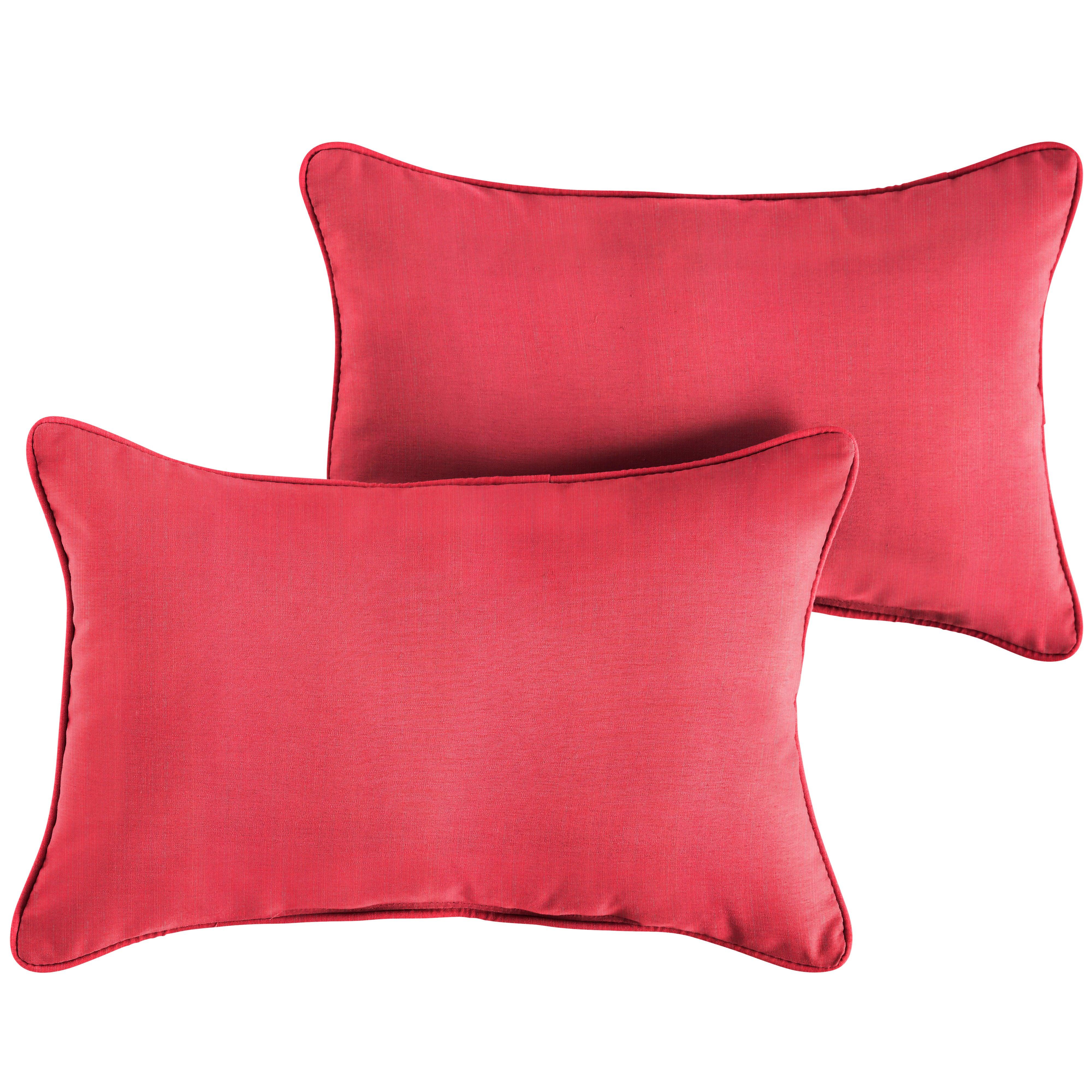 Sunbrella Lumbar Corded Pillow (Set of 2) - Sorra Home