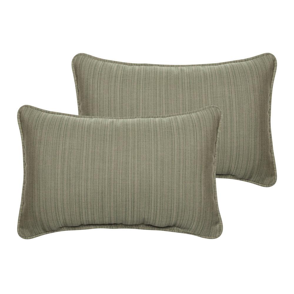Sunbrella Lumbar Corded Pillow (Set of 2) - Sorra Home