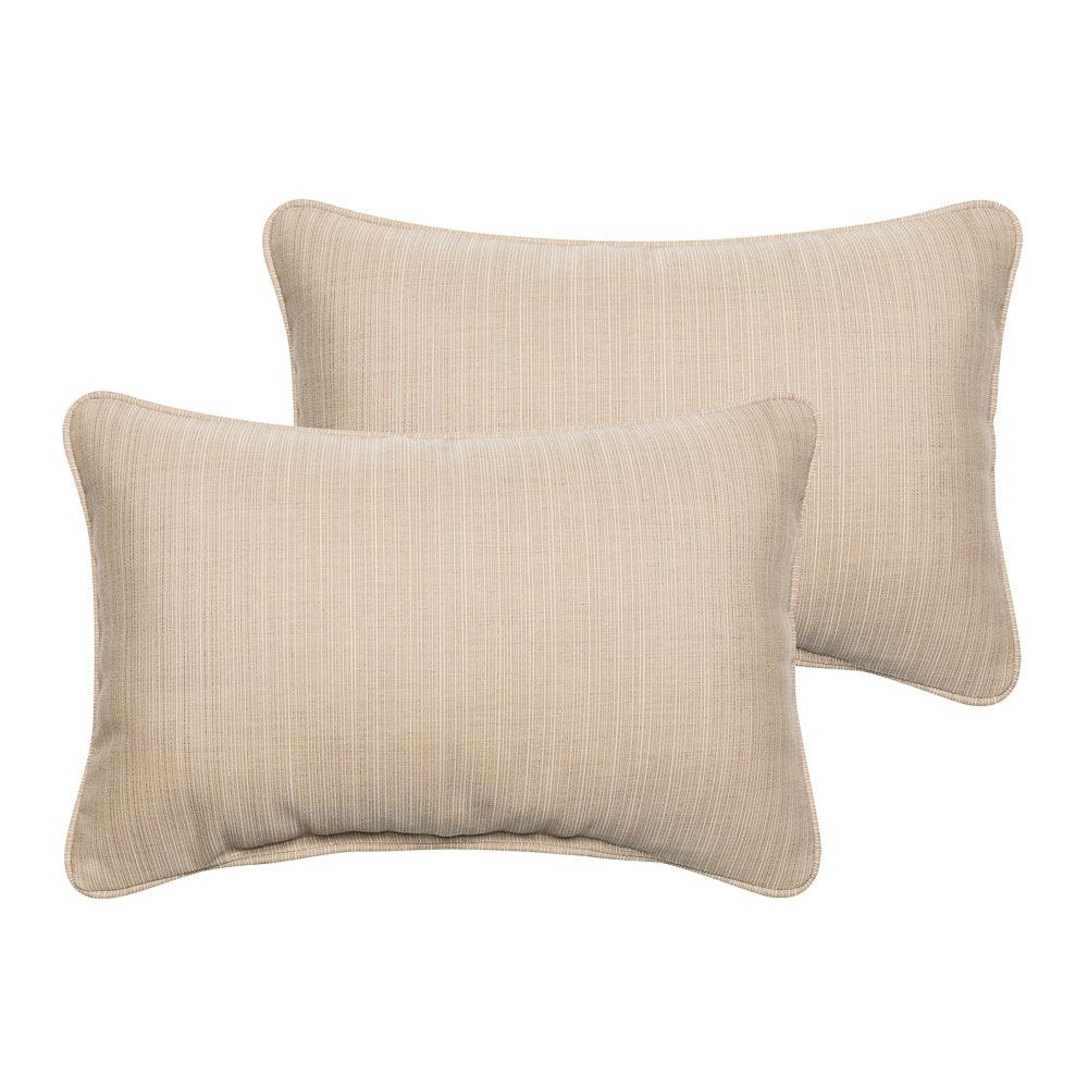 Sunbrella Lumbar Corded Pillow (Set of 2) - Sorra Home