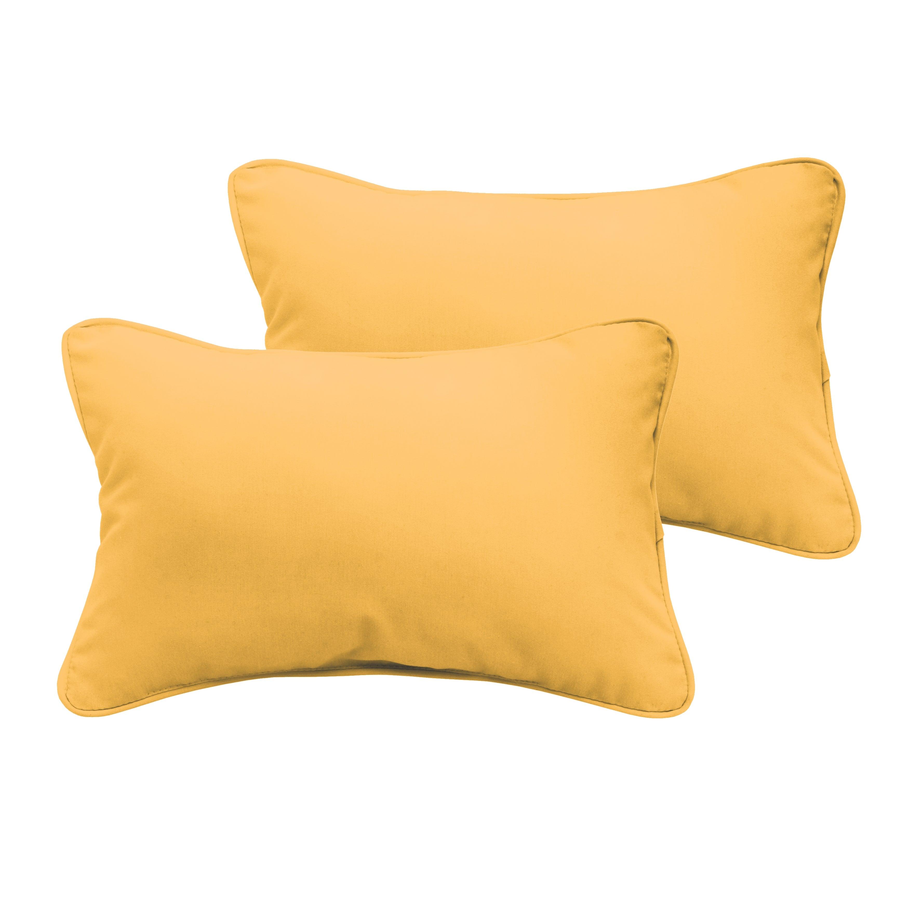 Sunbrella Lumbar Corded Pillow (Set of 2) - Sorra Home