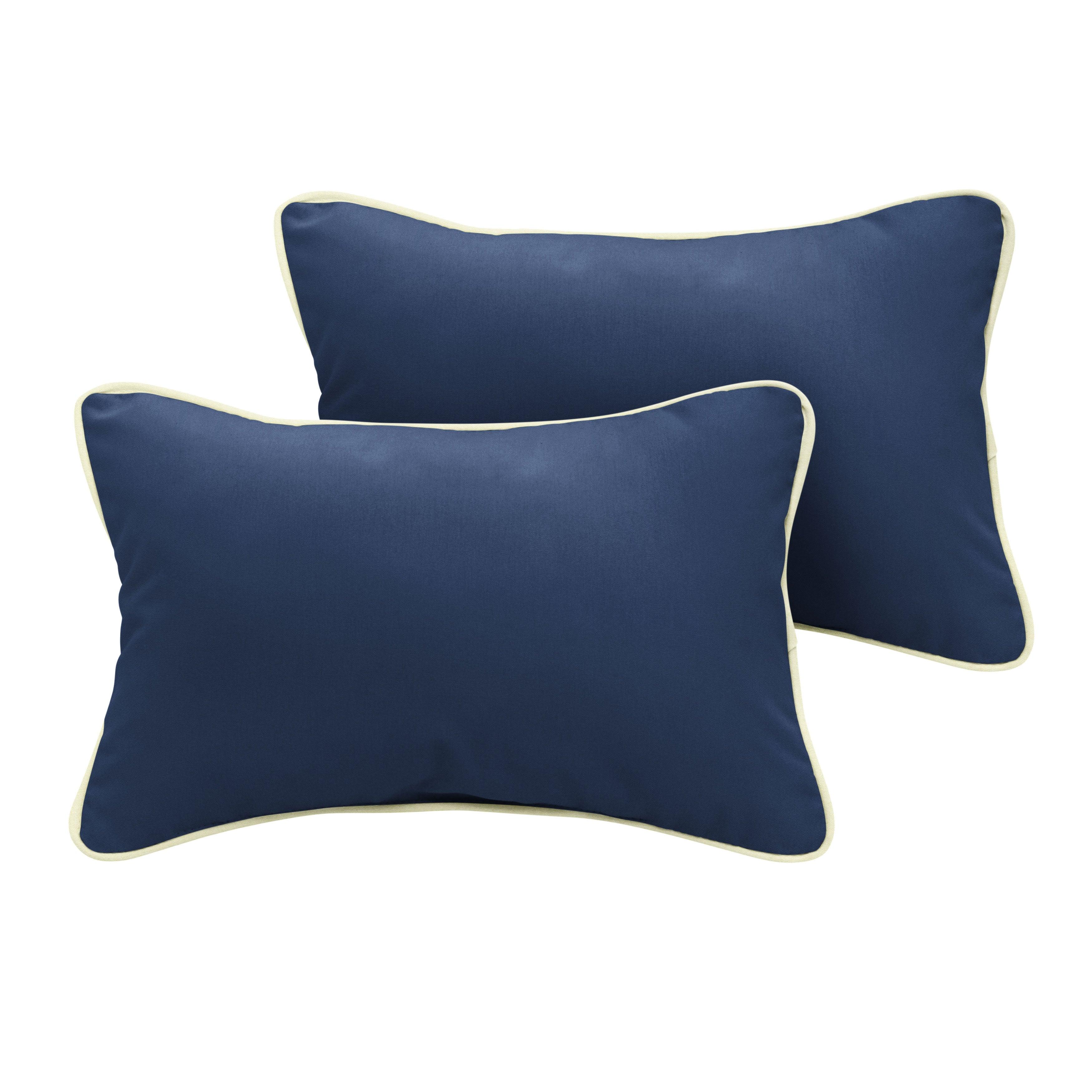 Sunbrella Lumbar Corded Pillow (Set of 2) - Sorra Home