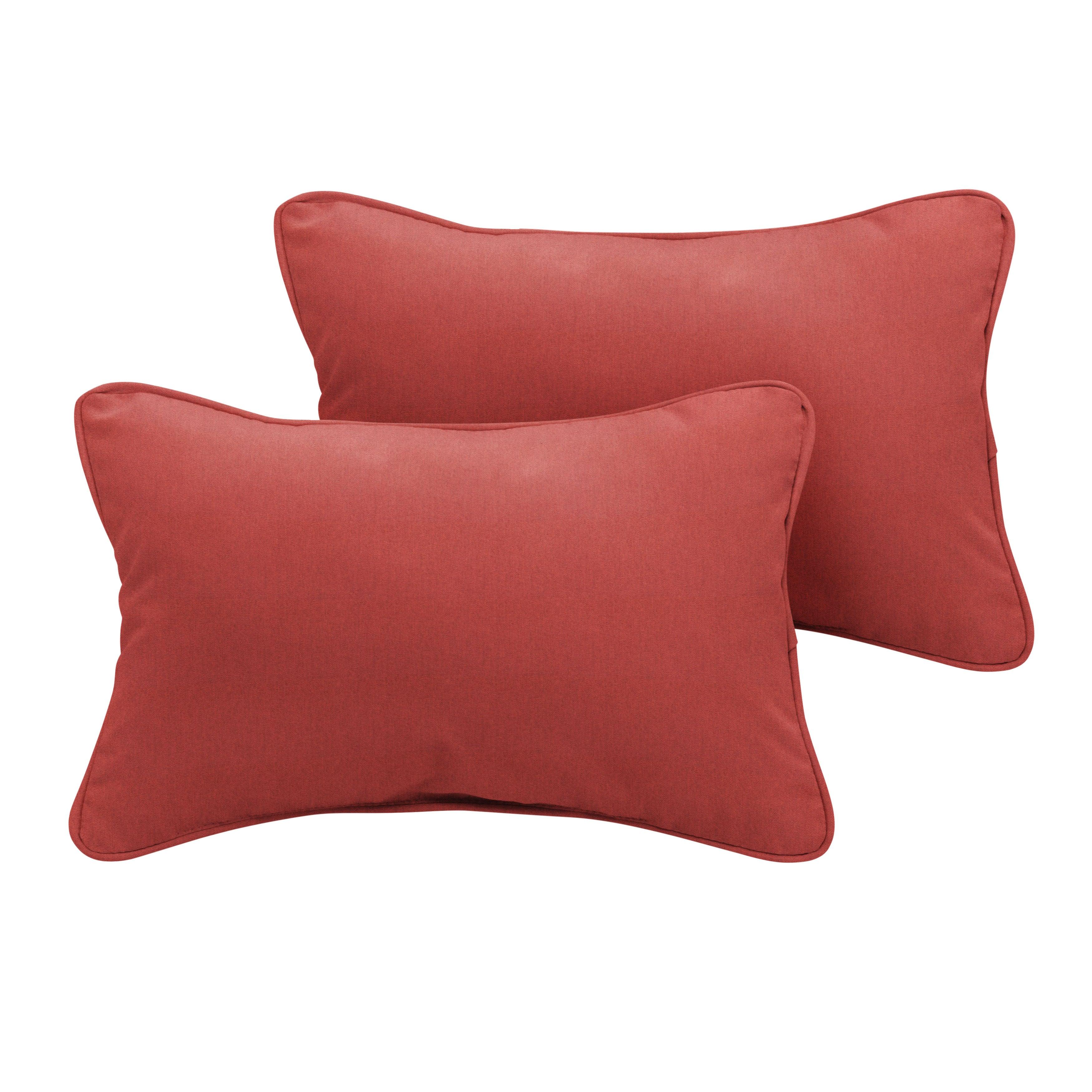 Sunbrella Lumbar Corded Pillow (Set of 2) - Sorra Home