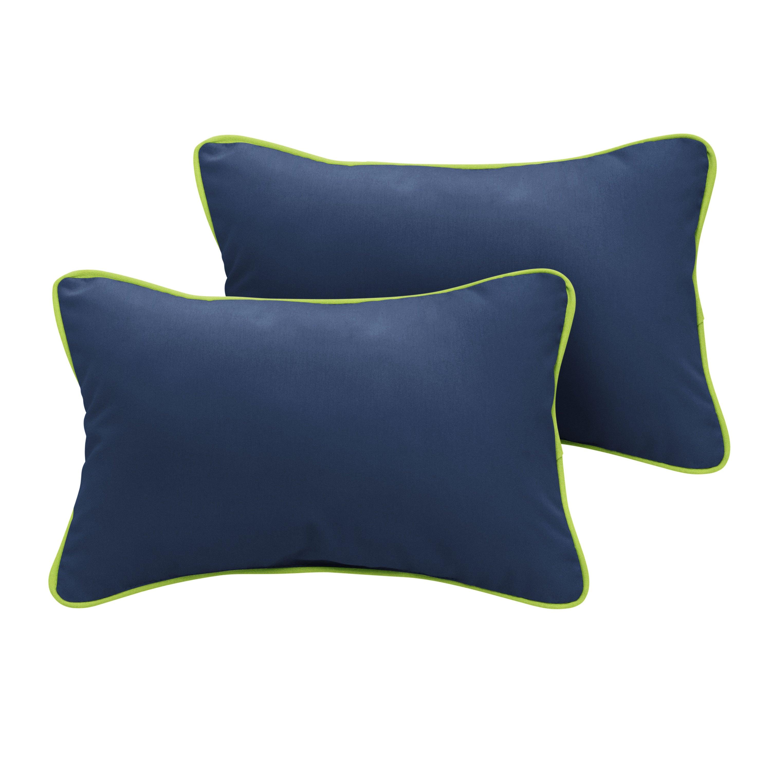Sunbrella Lumbar Corded Pillow (Set of 2) - Sorra Home