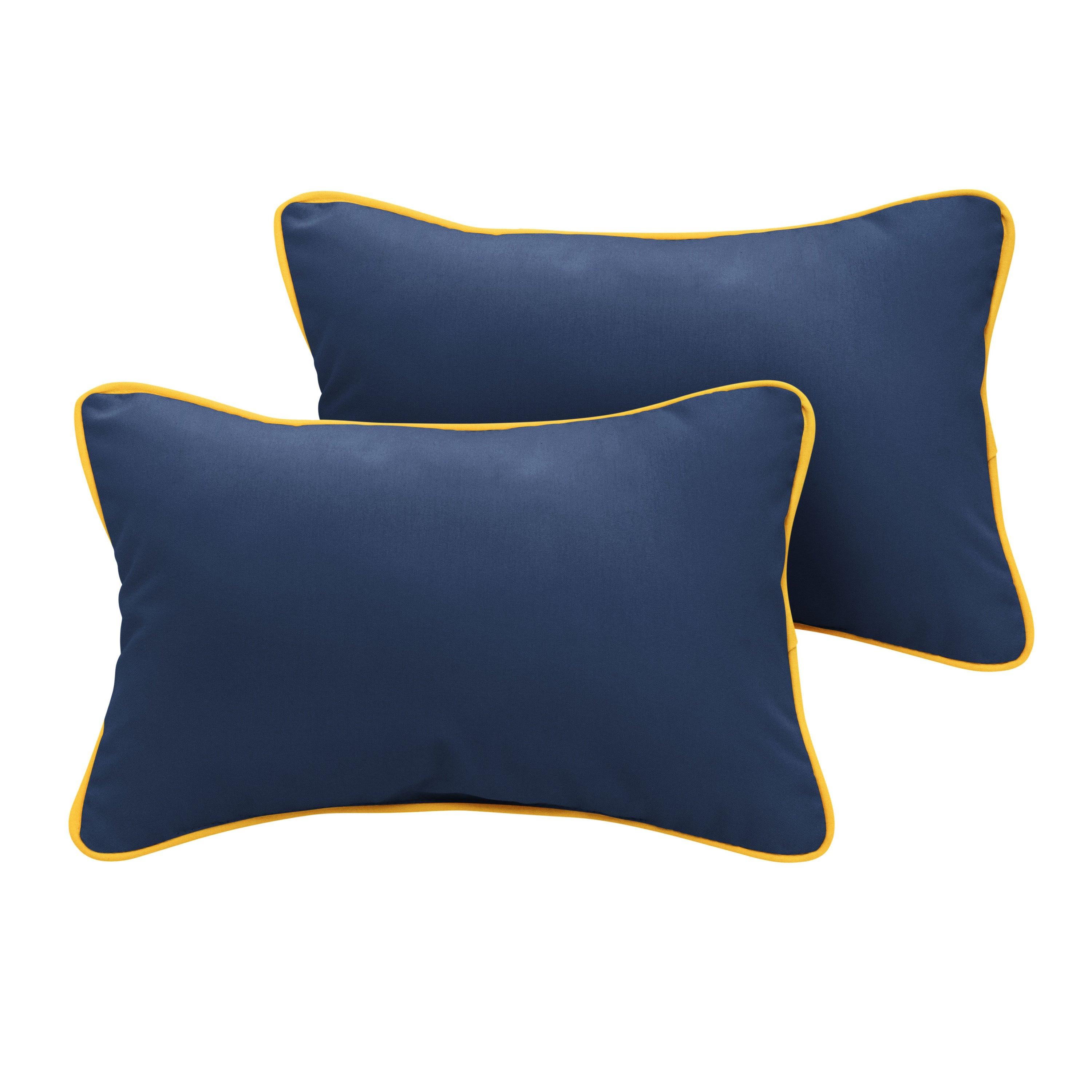 Sunbrella Lumbar Corded Pillow (Set of 2) - Sorra Home