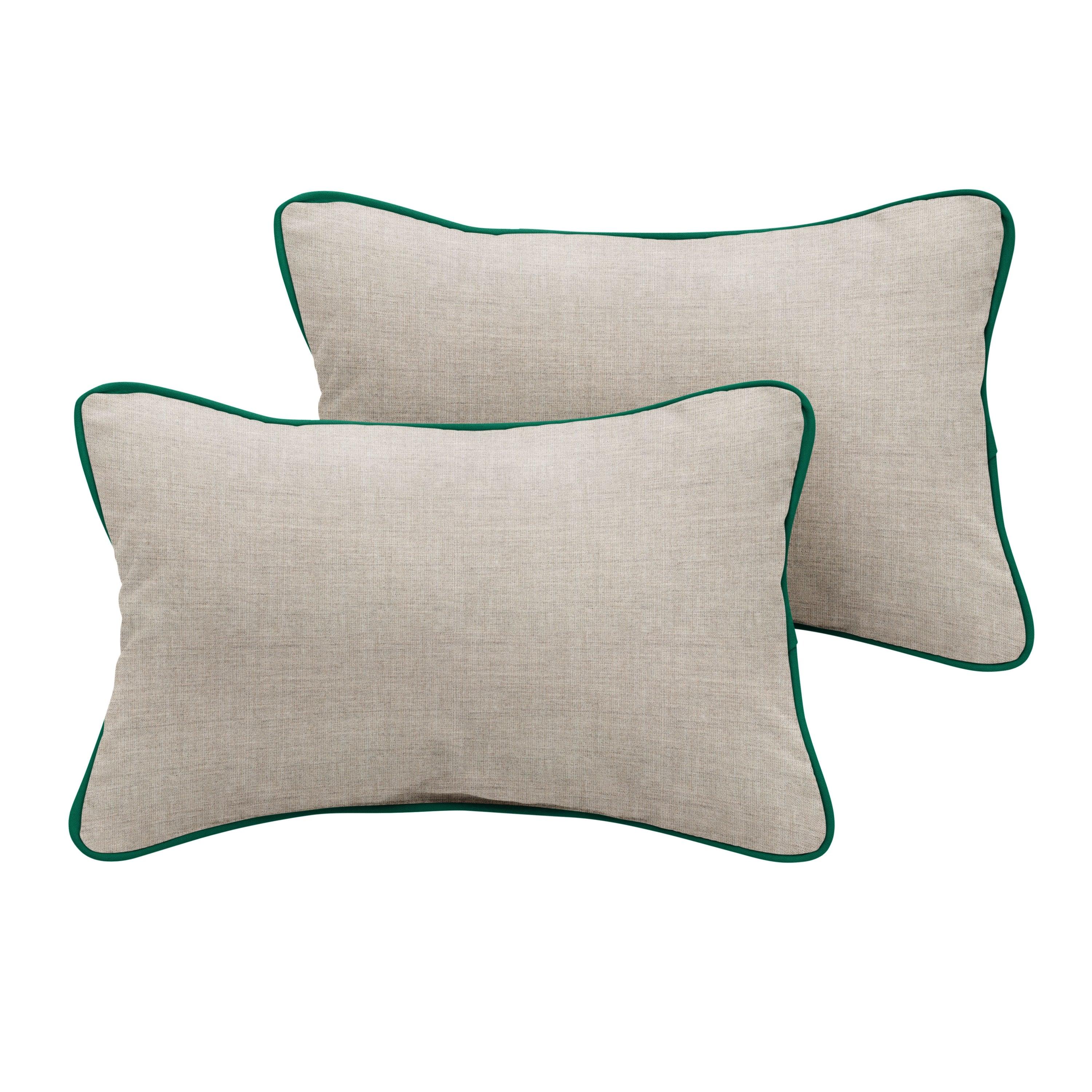 Sunbrella Lumbar Corded Pillow (Set of 2) - Sorra Home