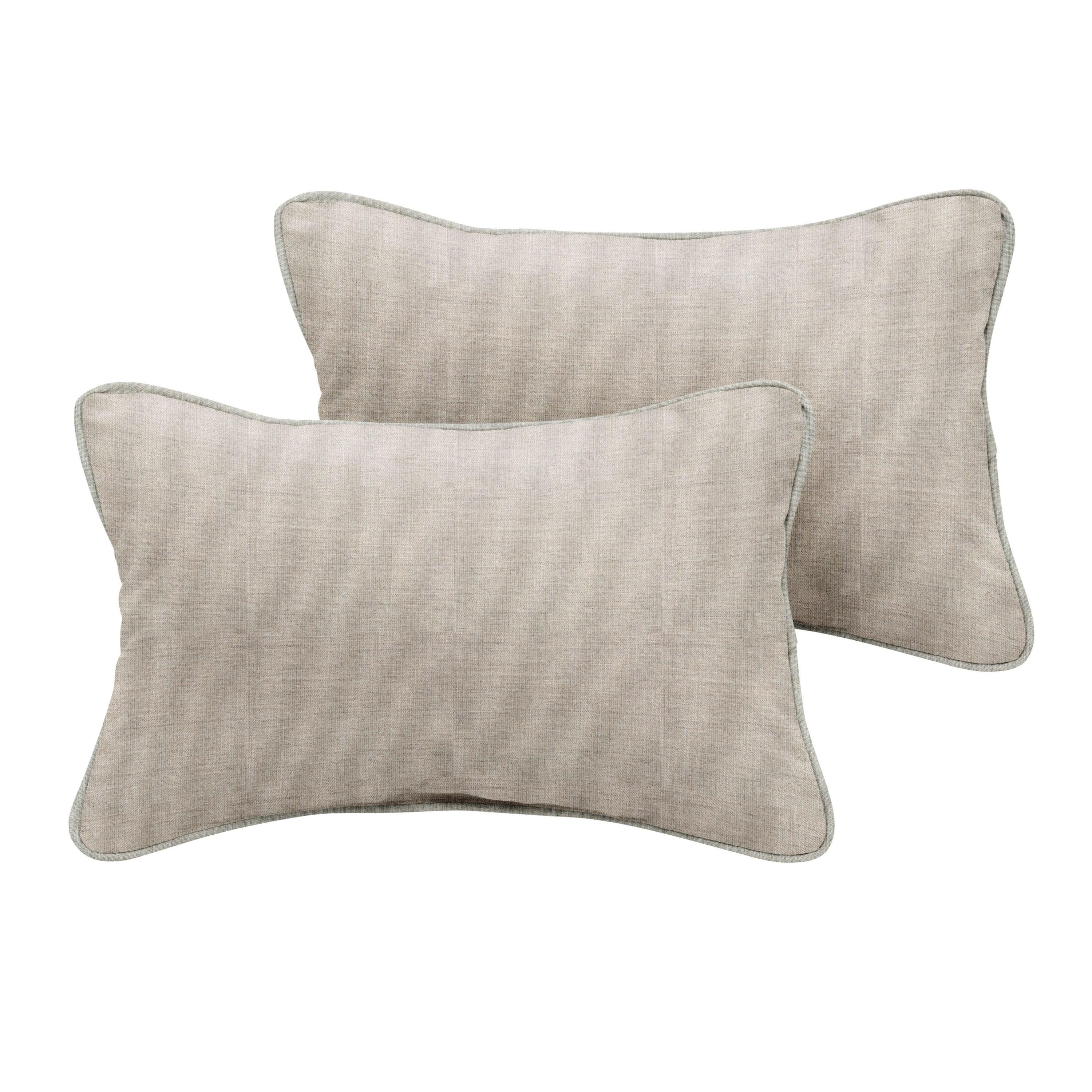 Sunbrella Lumbar Corded Pillow (Set of 2) - Sorra Home