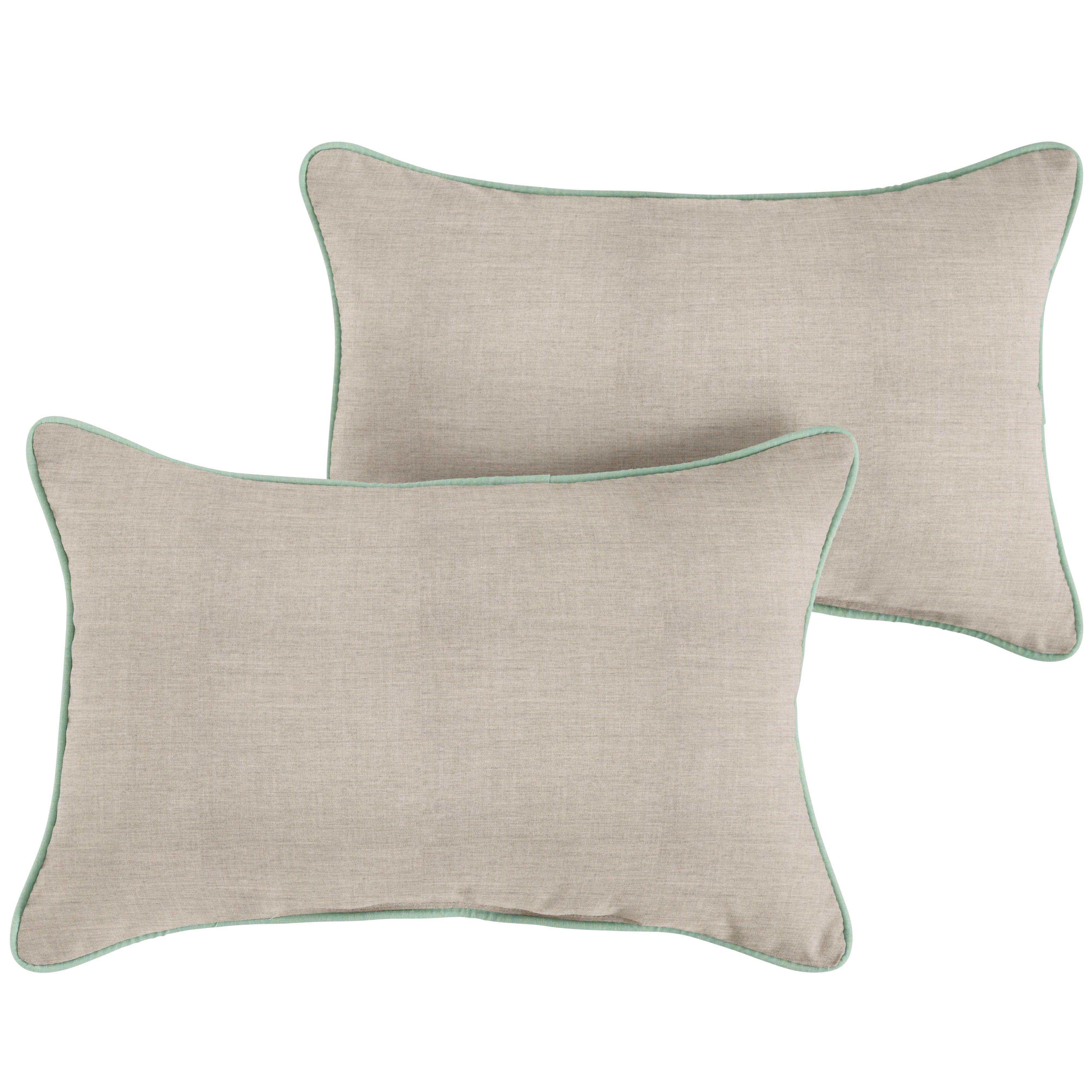 Sunbrella Lumbar Corded Pillow (Set of 2) - Sorra Home
