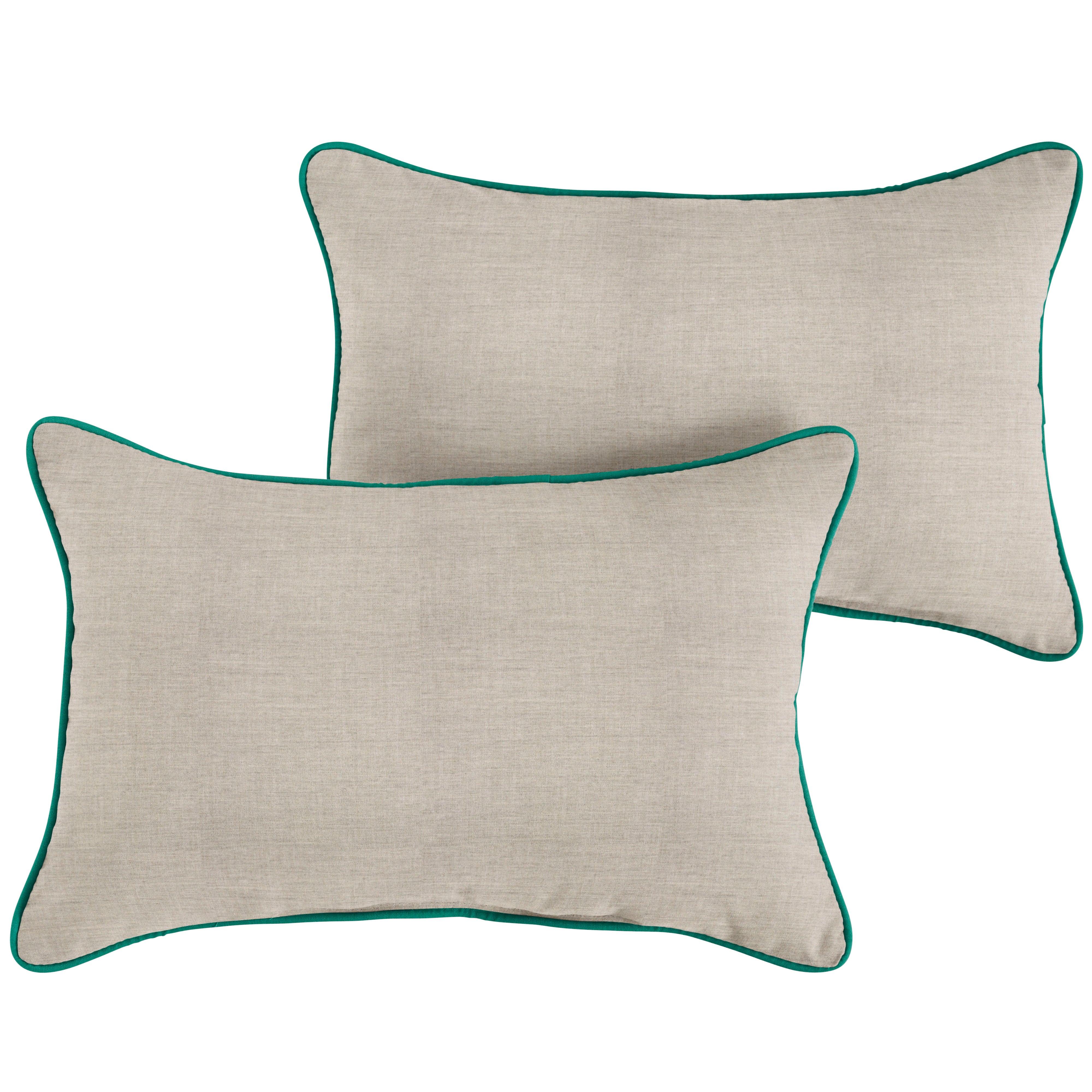 Sunbrella Lumbar Corded Pillow (Set of 2) - Sorra Home