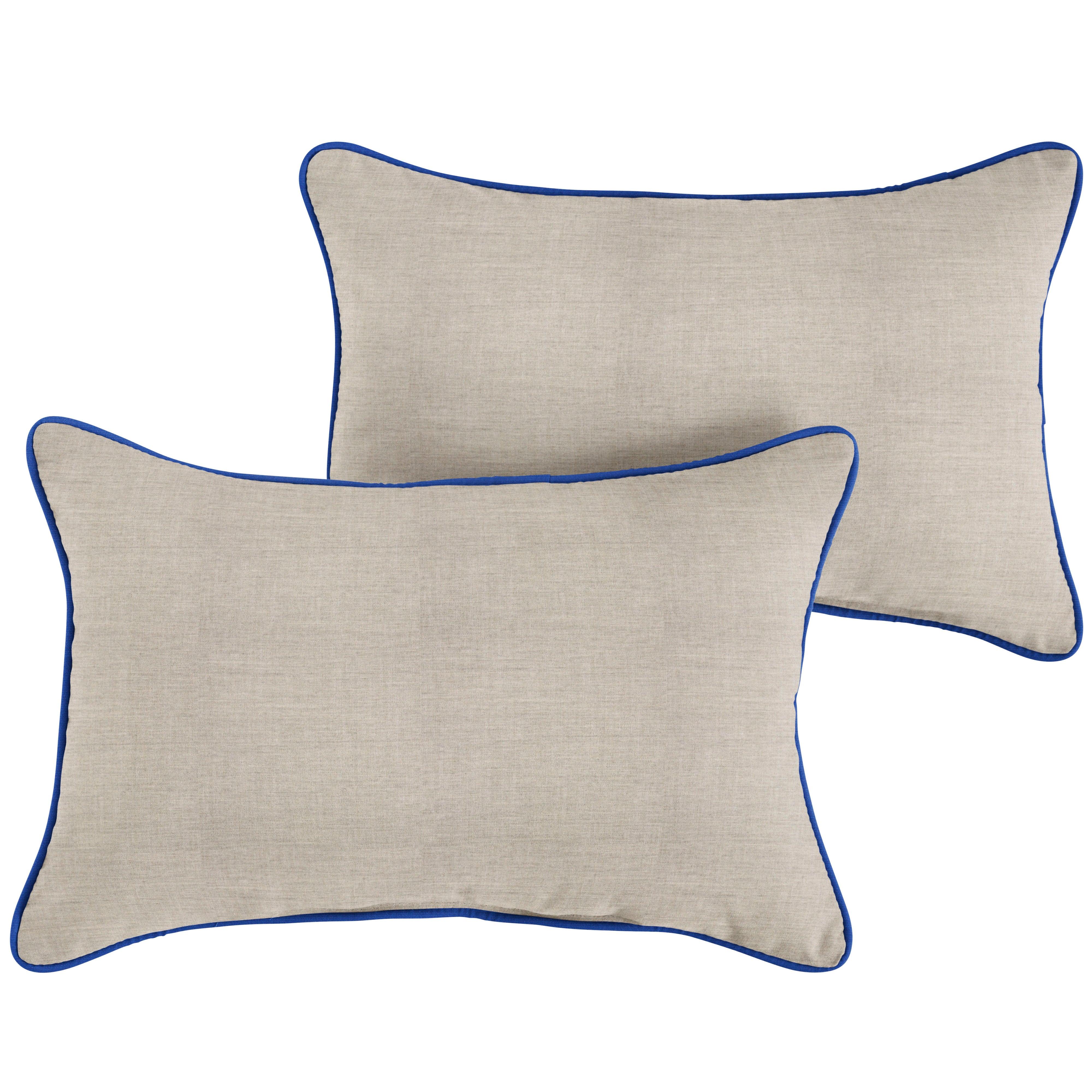 Sunbrella Lumbar Corded Pillow (Set of 2) - Sorra Home