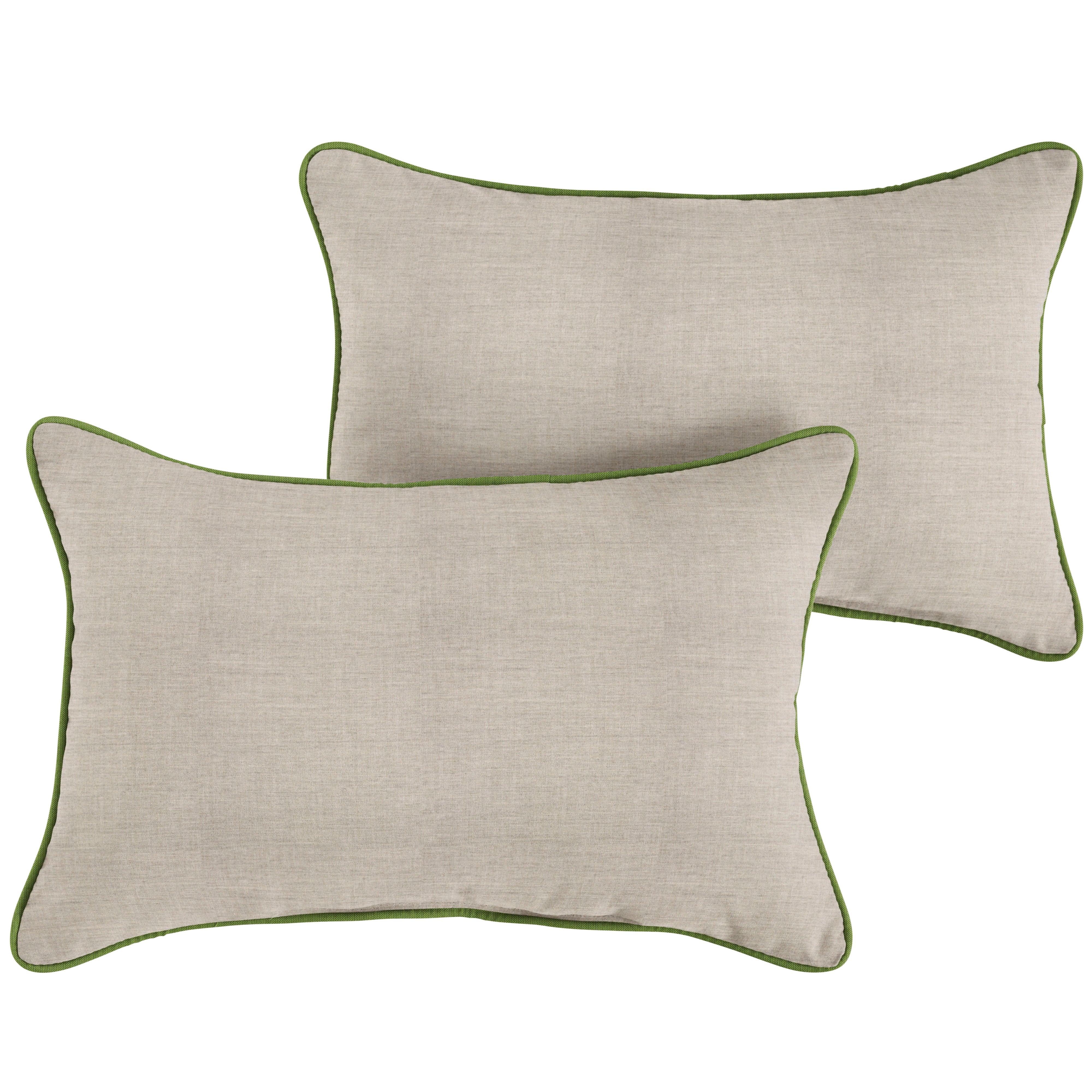 Sunbrella Lumbar Corded Pillow (Set of 2) - Sorra Home