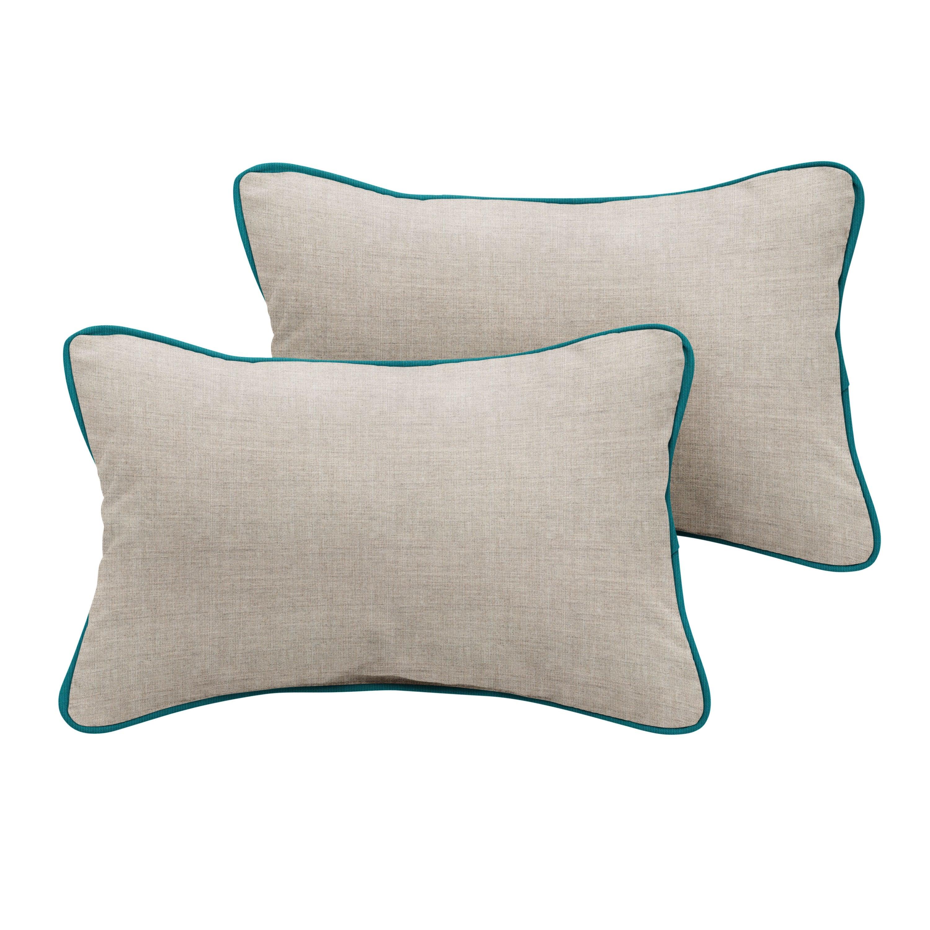 Sunbrella Lumbar Corded Pillow (Set of 2) - Sorra Home