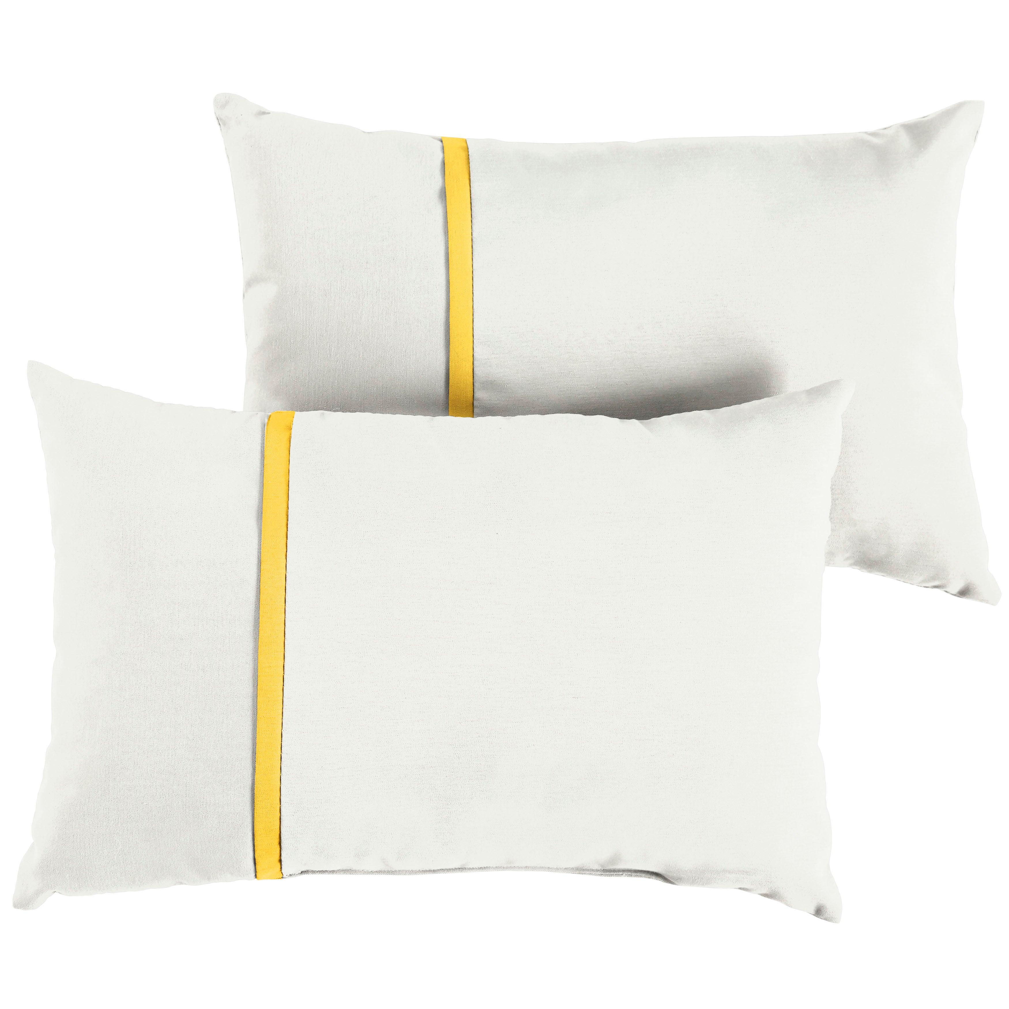 Sunbrella Pillow with Petite Flange (Set of 2) - Sorra Home