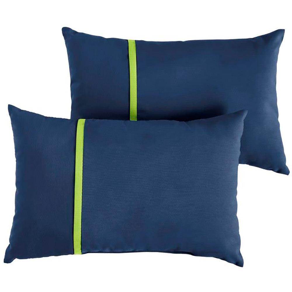 Sunbrella Pillow with Petite Flange (Set of 2) - Sorra Home