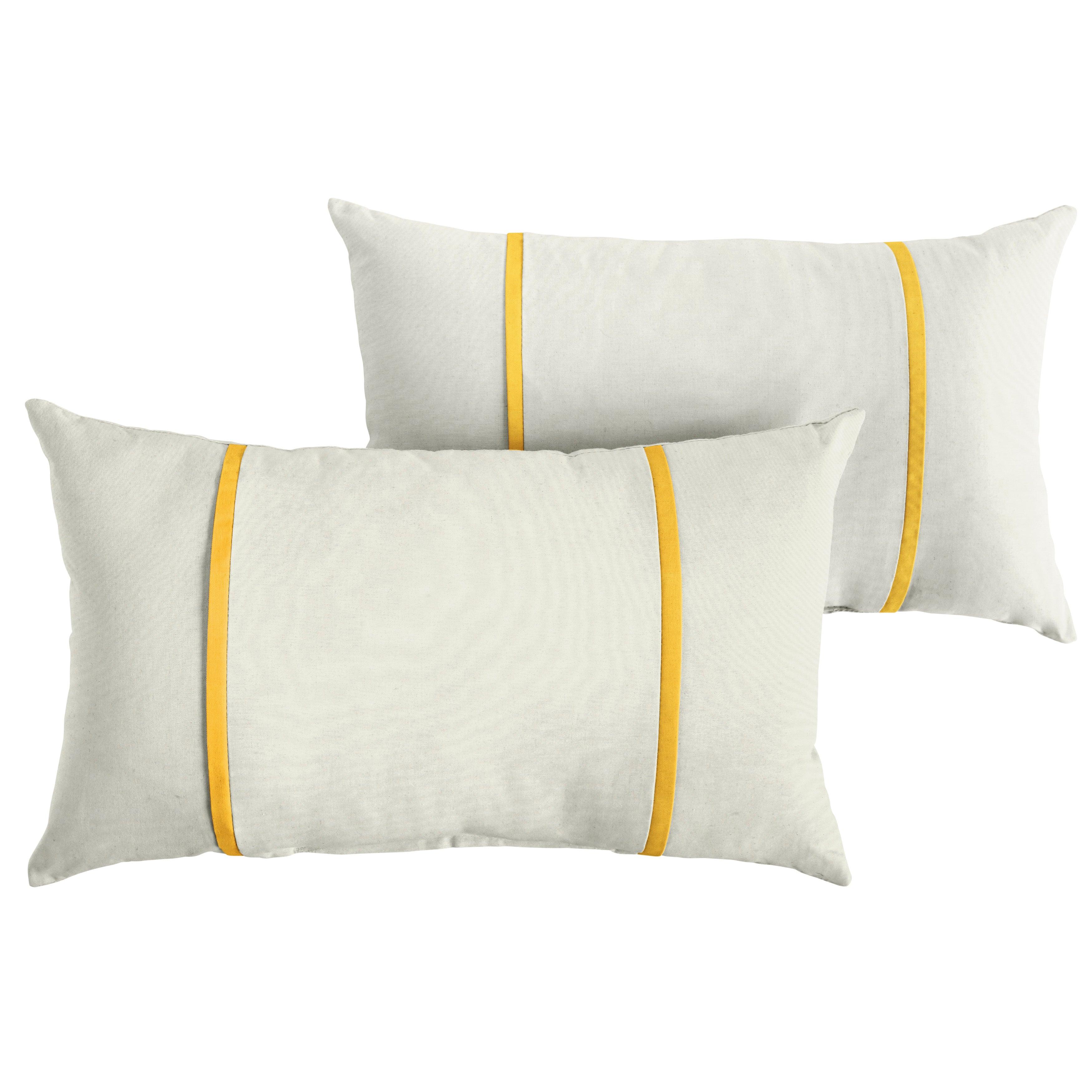 Sunbrella Pillow with Double Petite Flange (Set of 2) - Sorra Home
