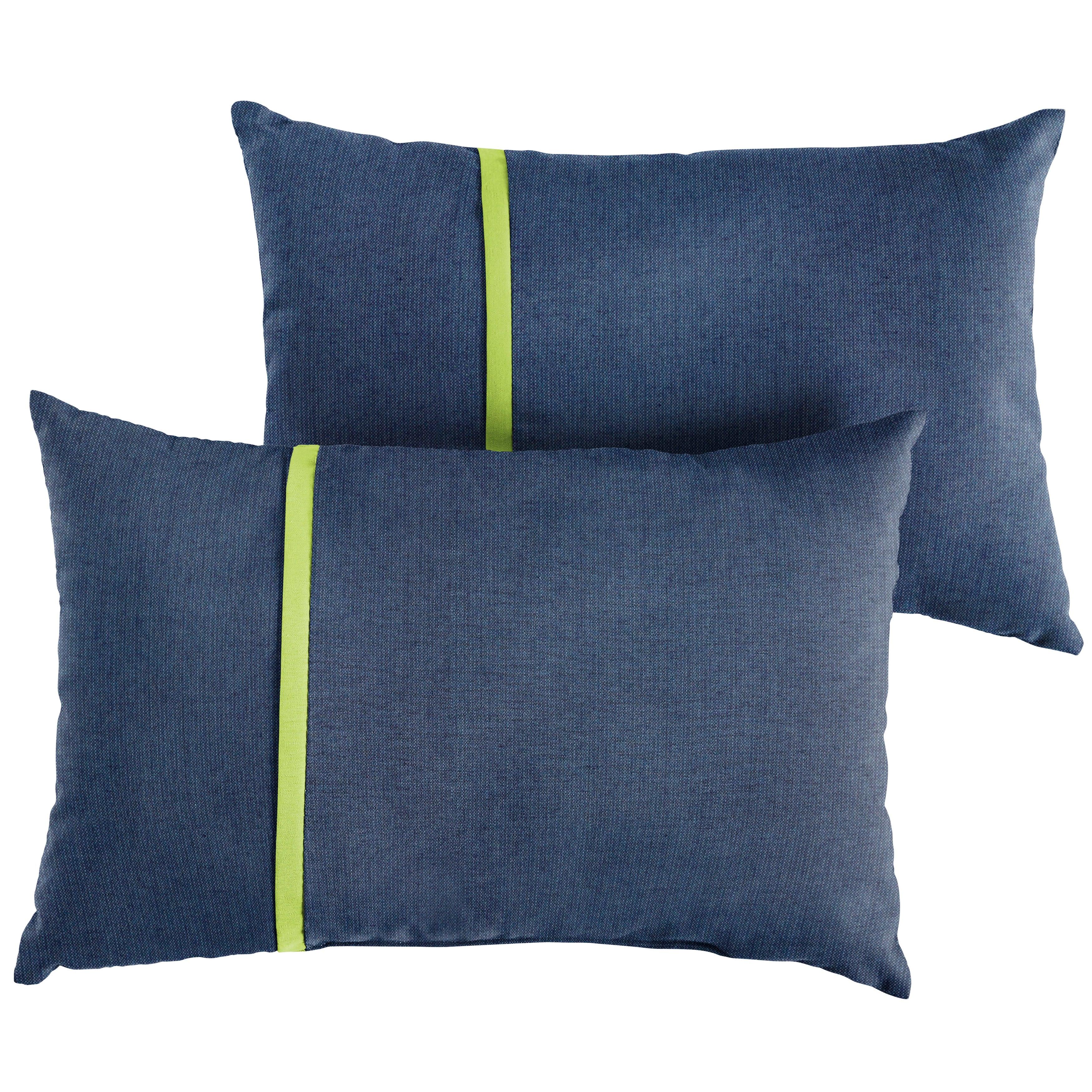 Sunbrella Pillow with Petite Flange (Set of 2) - Sorra Home