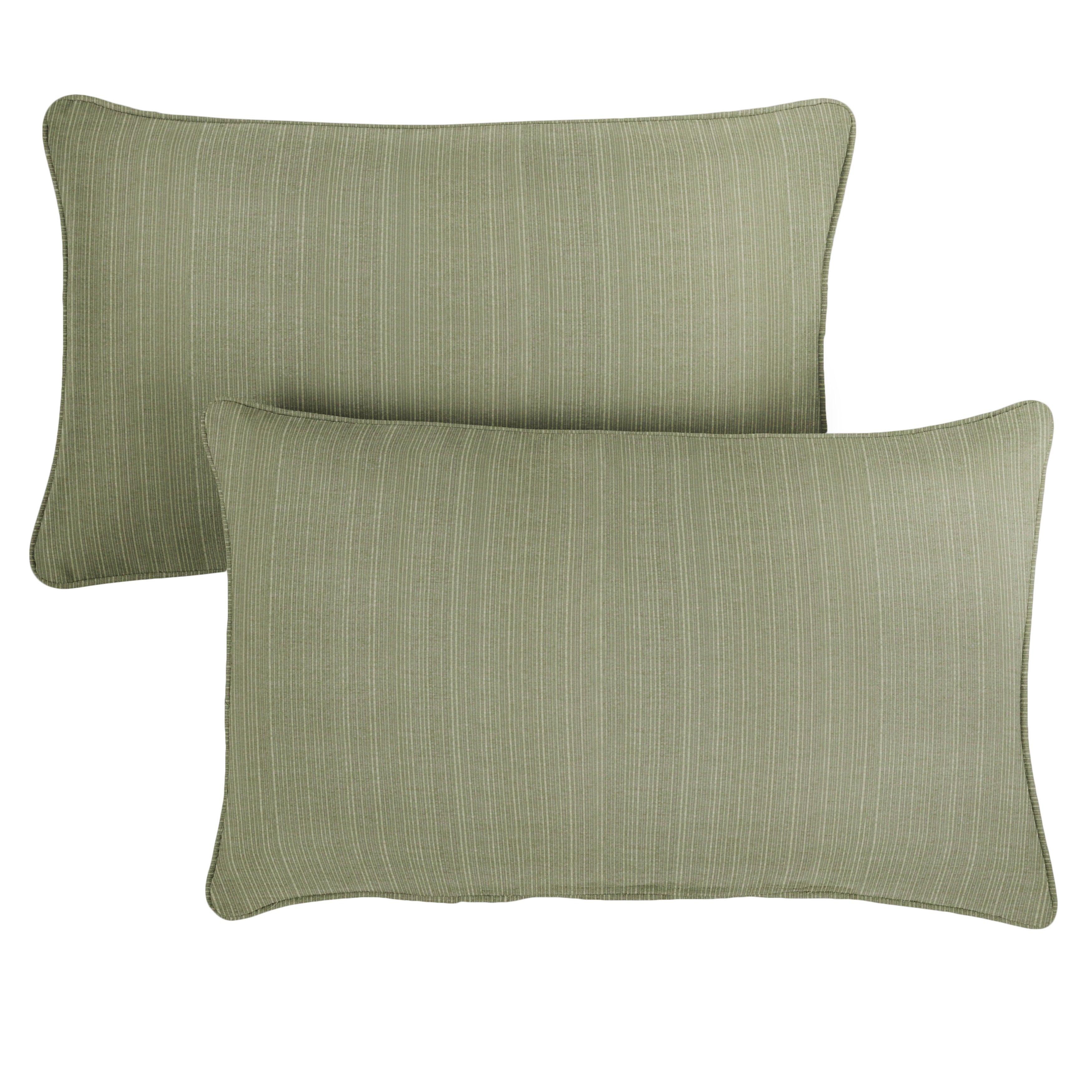 Sunbrella Lumbar Corded Pillow (Set of 2) - Sorra Home