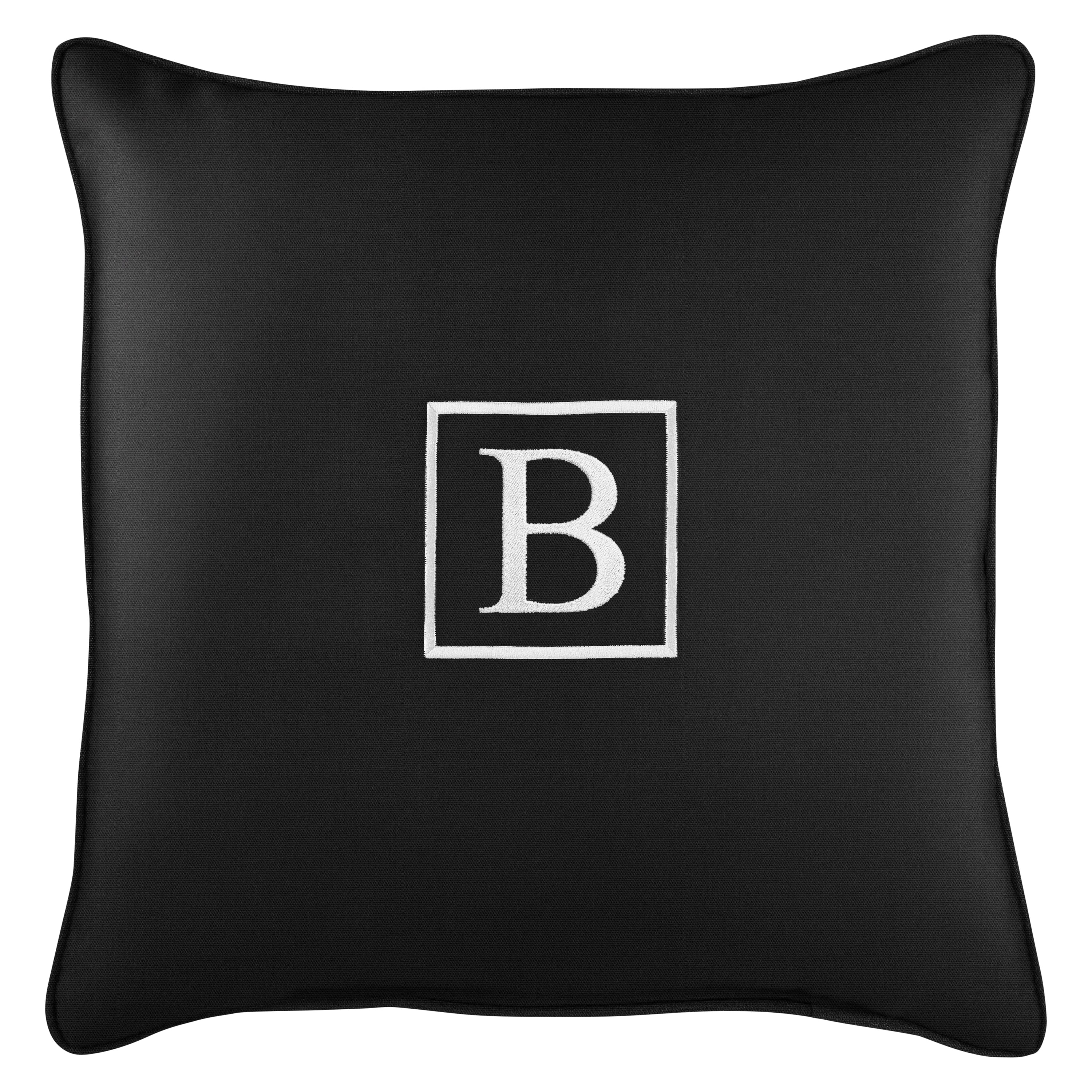 Sunbrella Square Embroidered Outdoor Pillow