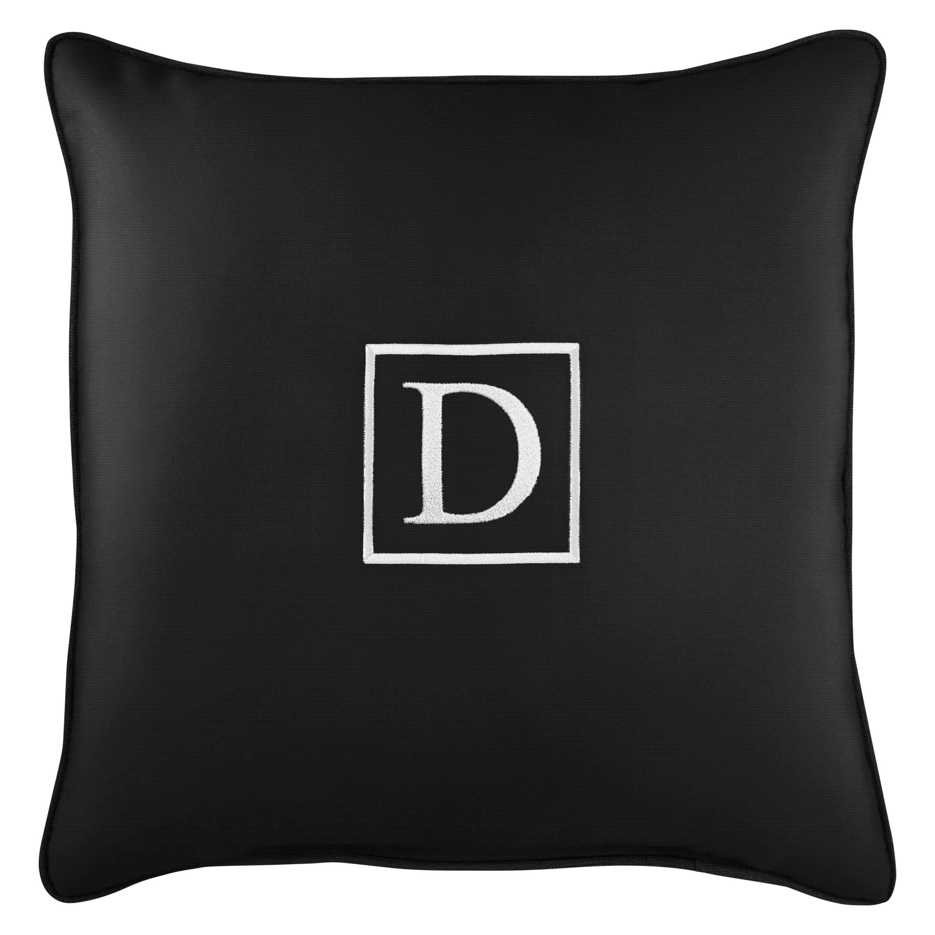 Sunbrella Square Embroidered Outdoor Pillow