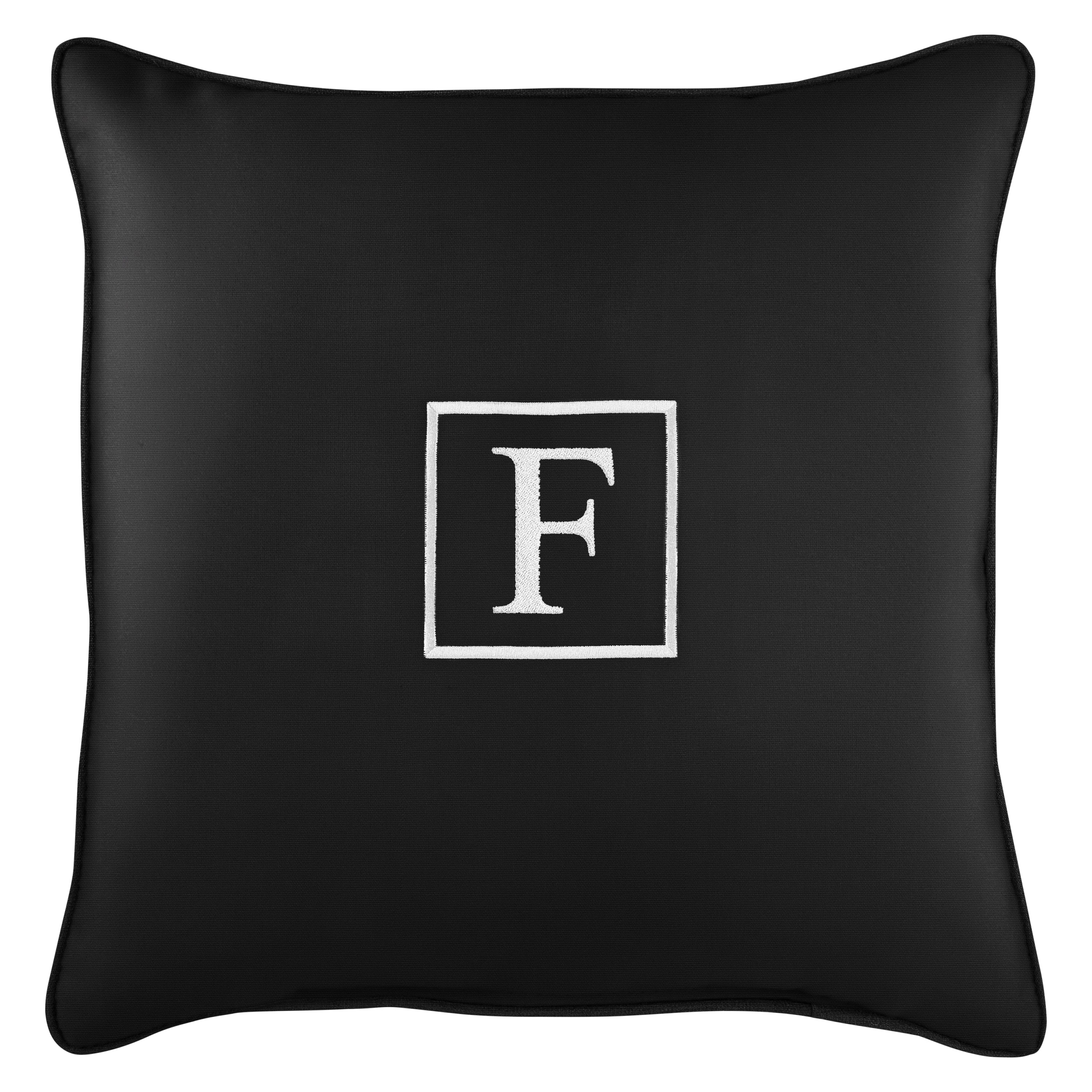 Sunbrella Square Embroidered Outdoor Pillow