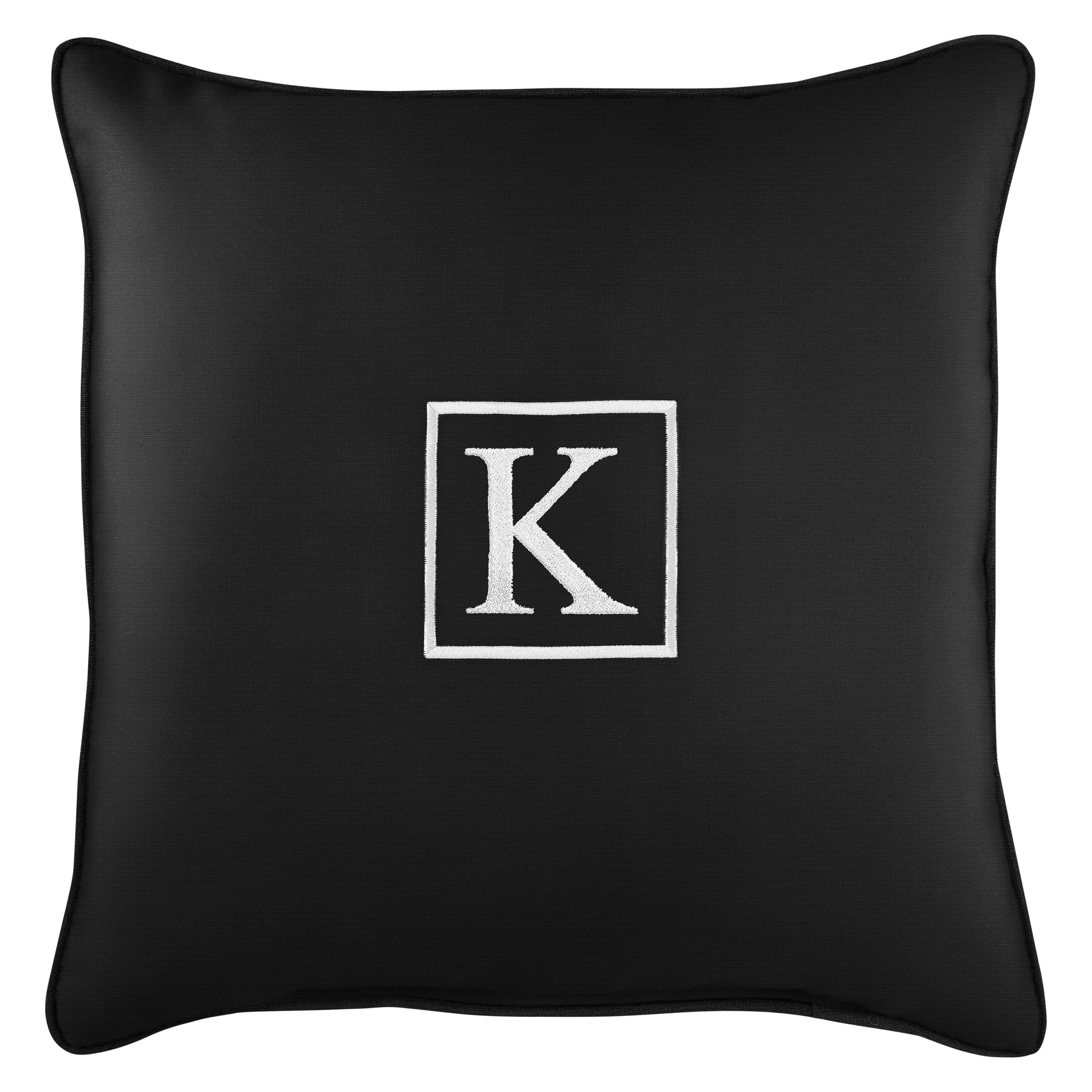 Sunbrella Square Embroidered Outdoor Pillow