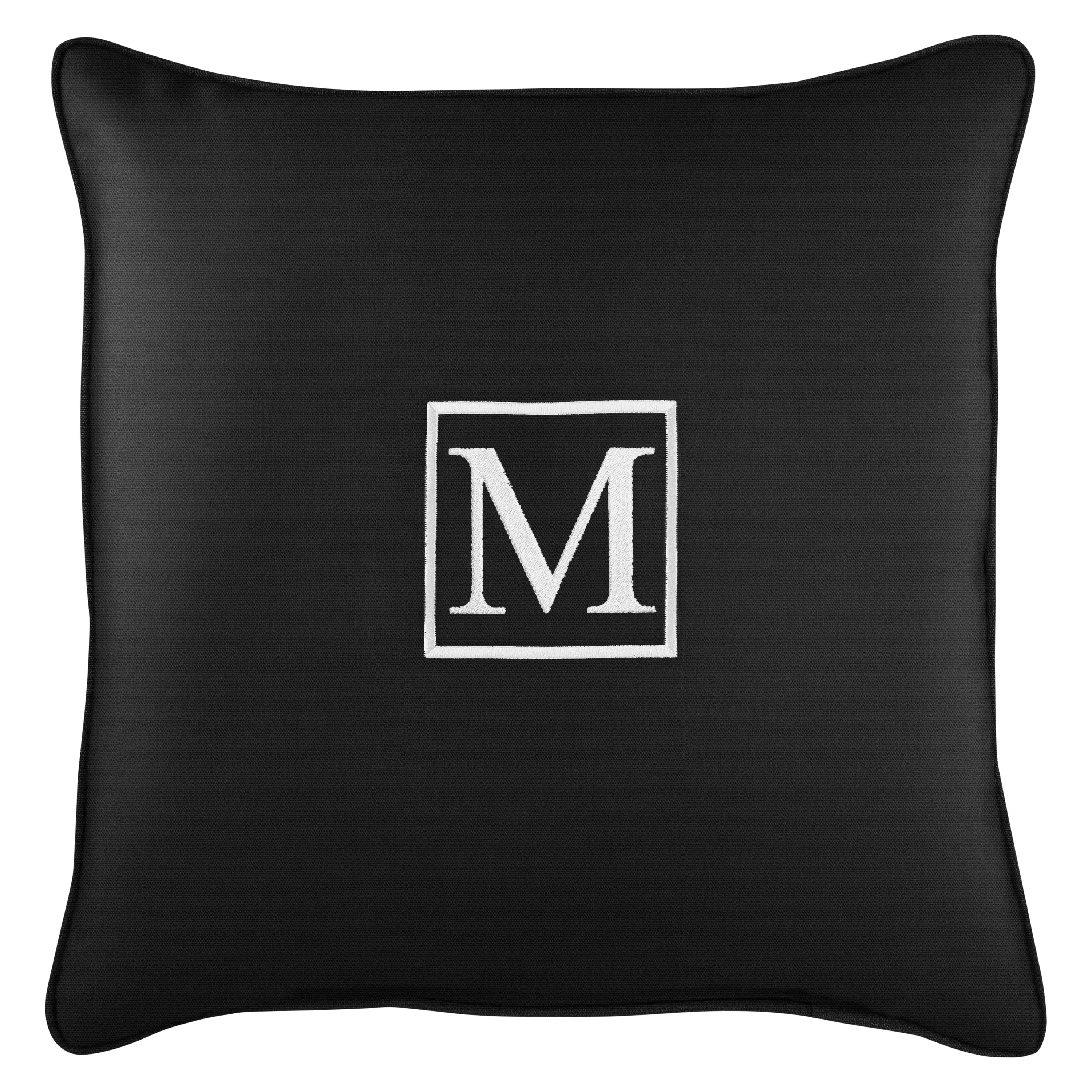 Sunbrella Square Embroidered Outdoor Pillow