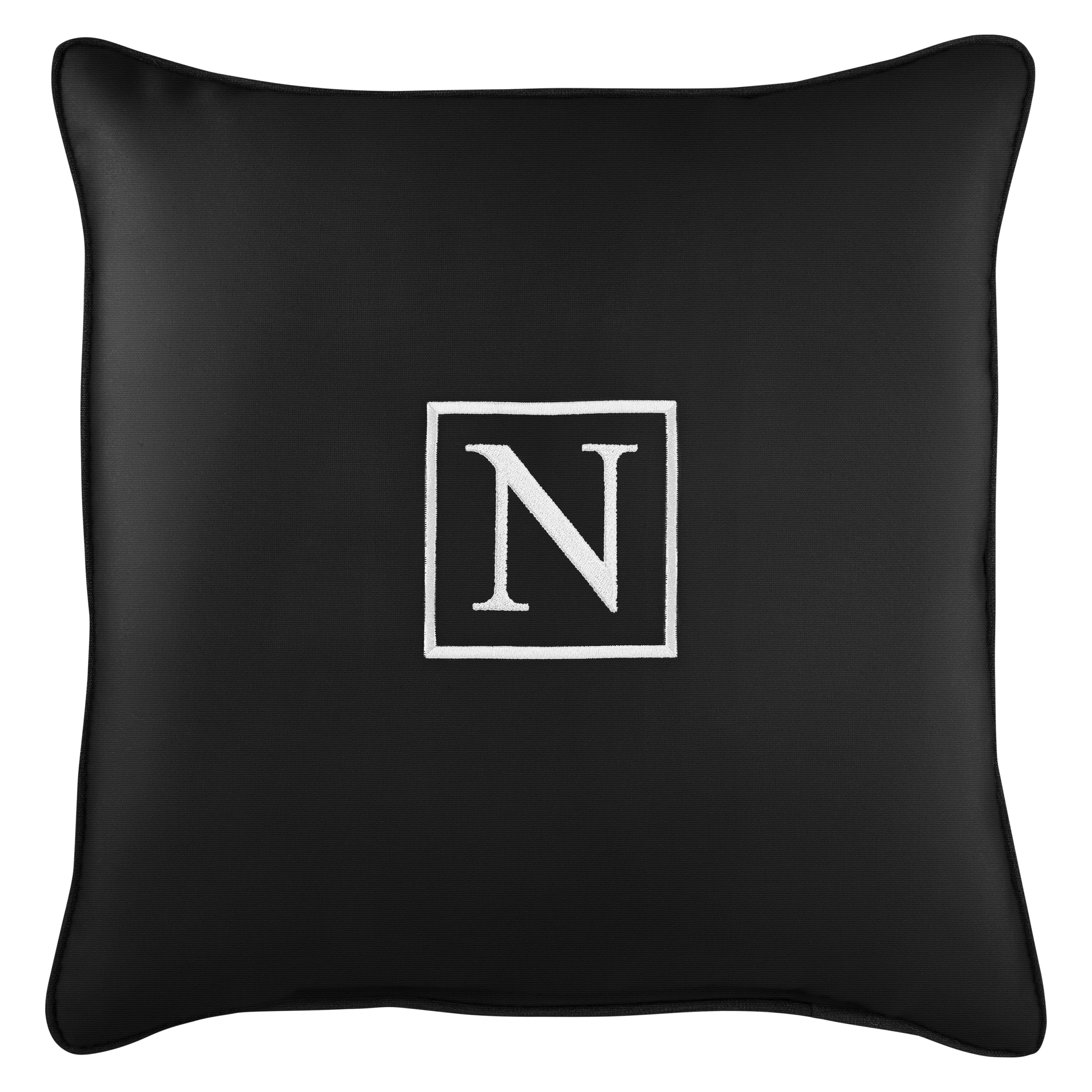 Sunbrella Square Embroidered Outdoor Pillow