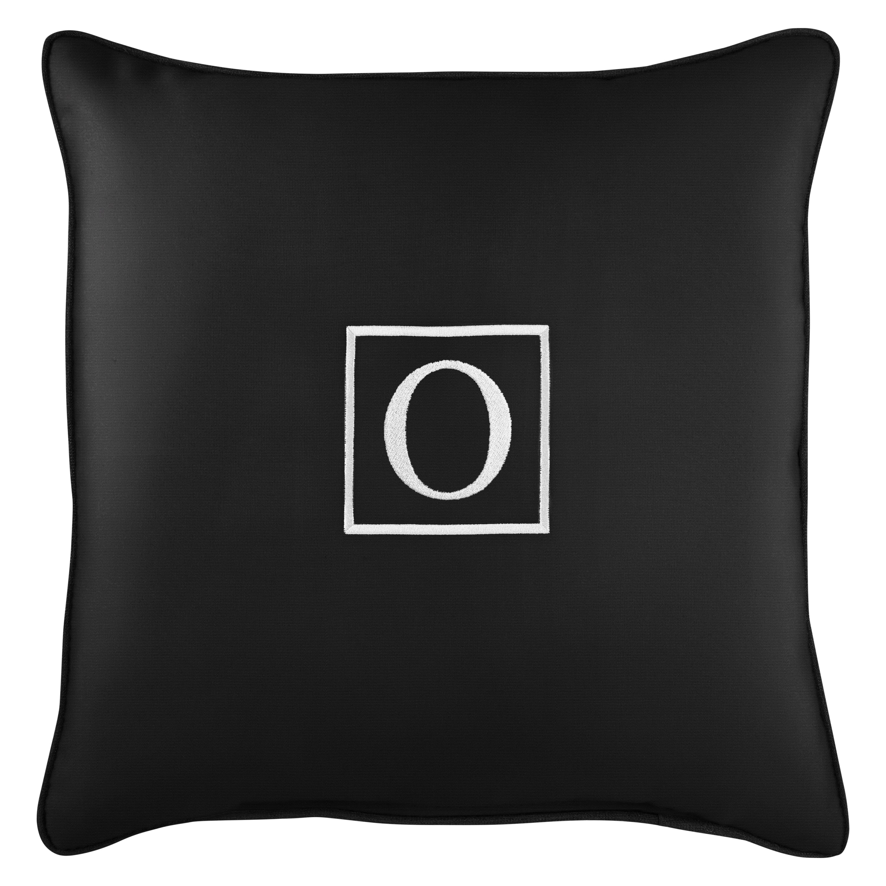 Sunbrella Square Embroidered Outdoor Pillow