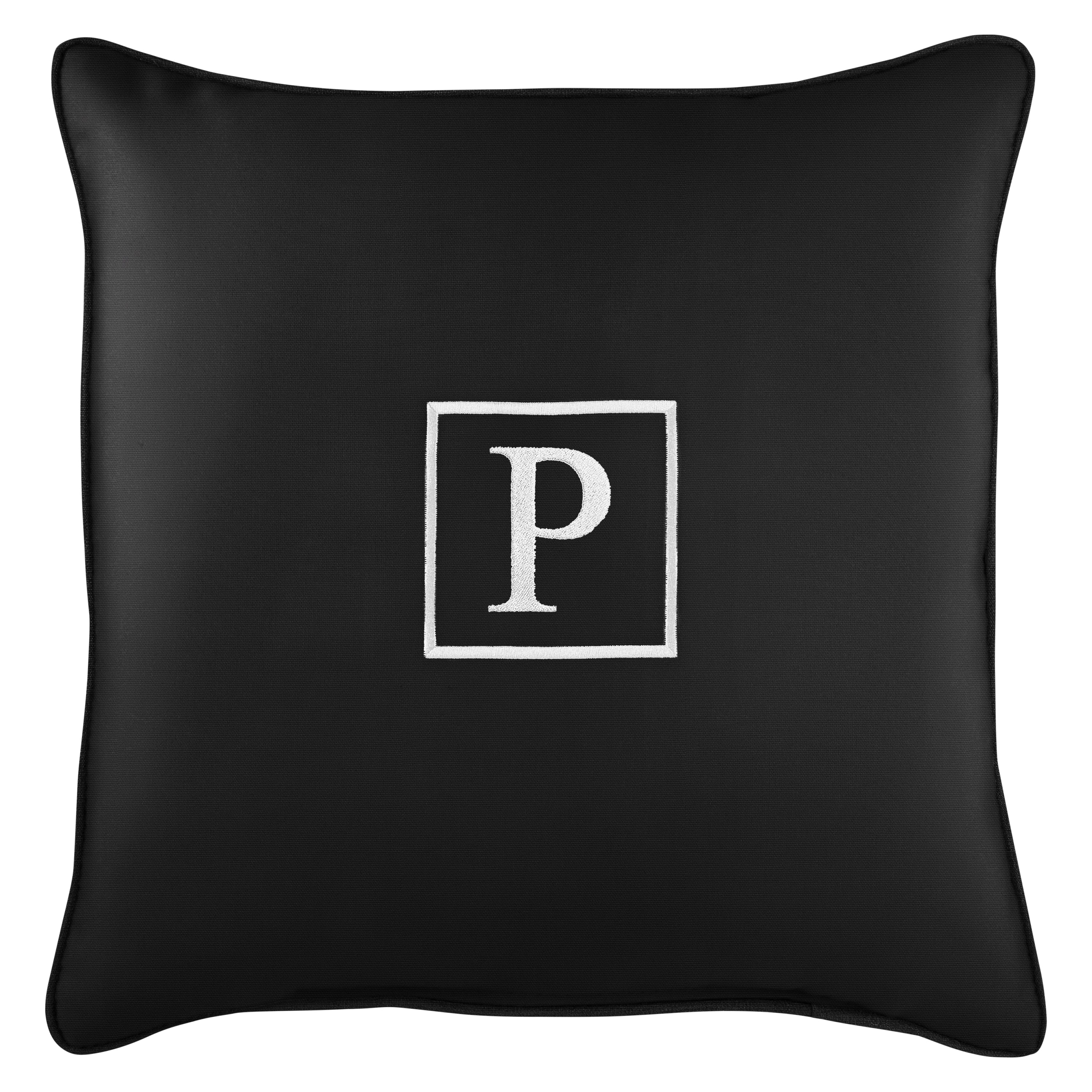 Sunbrella Square Embroidered Outdoor Pillow