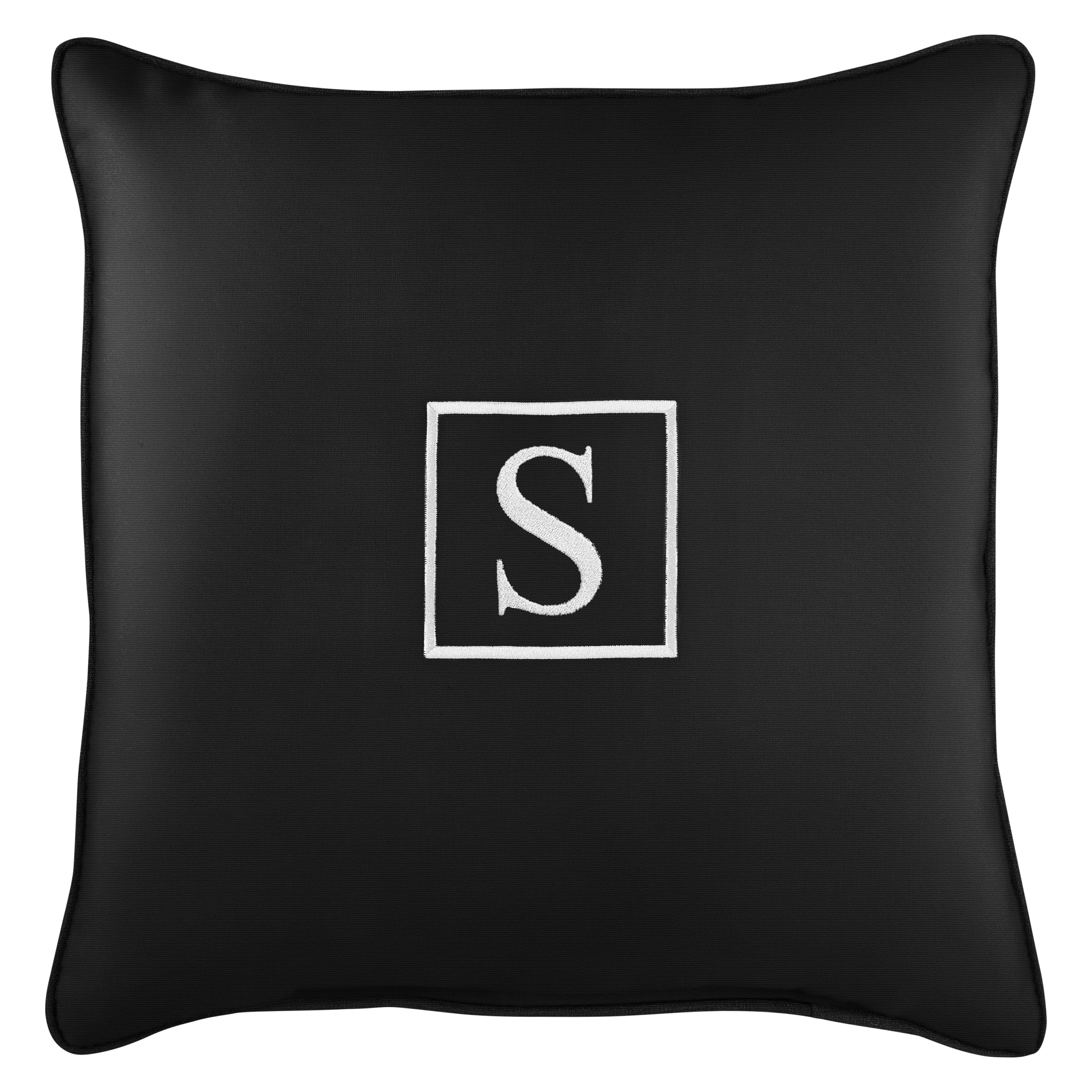 Sunbrella Square Embroidered Outdoor Pillow