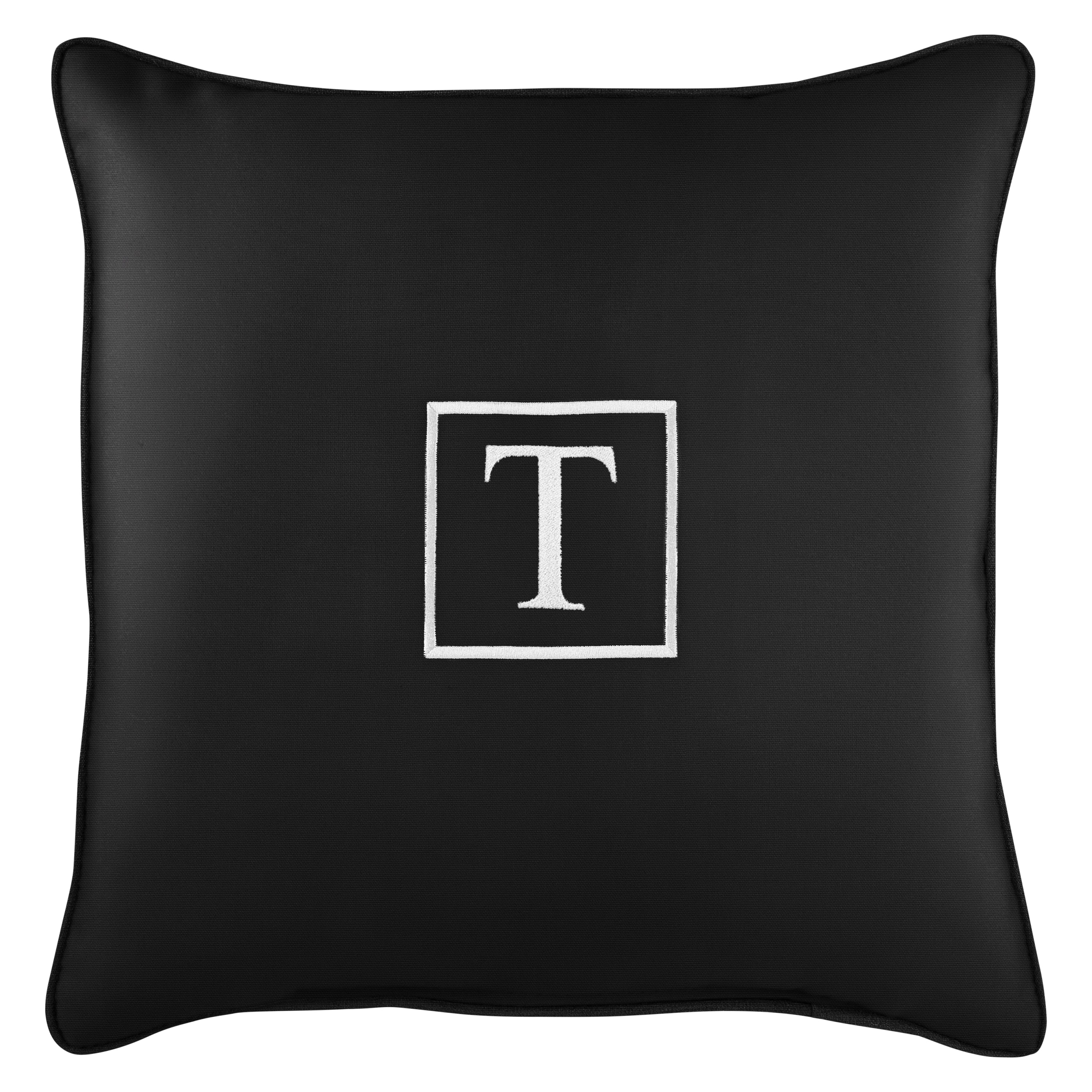Sunbrella Square Embroidered Outdoor Pillow