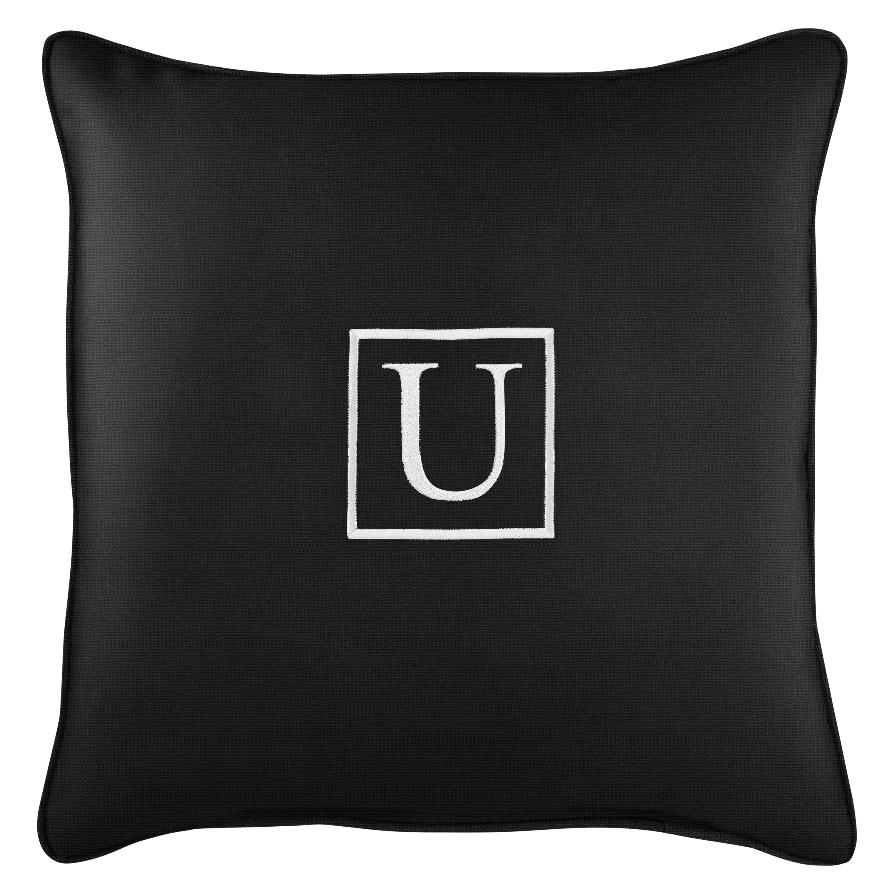 Sunbrella Square Embroidered Outdoor Pillow